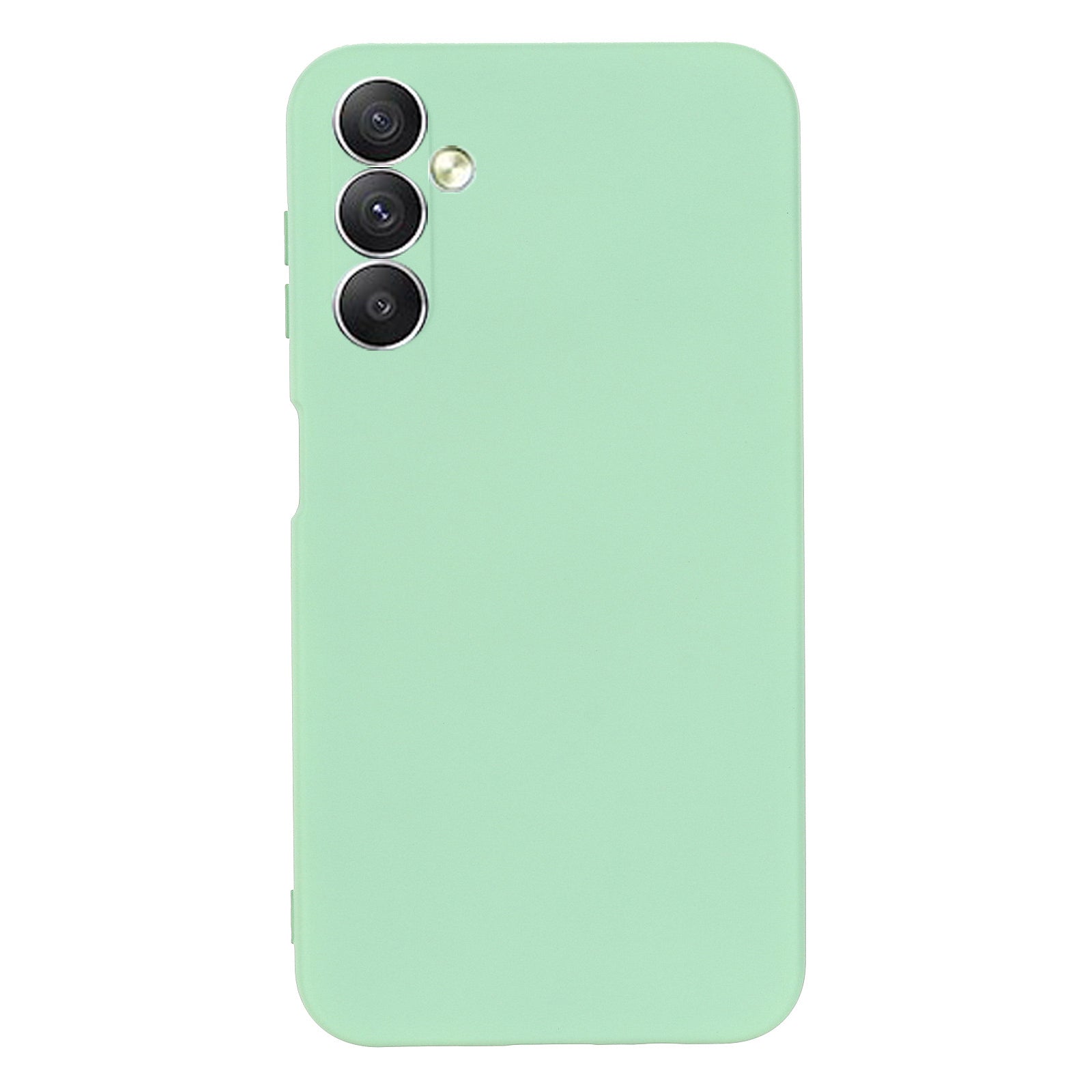 Liquid Silicone Phone Case for Samsung Galaxy F34 5G / M34 5G , Soft Lining Shockproof Phone Cover Shell - Green