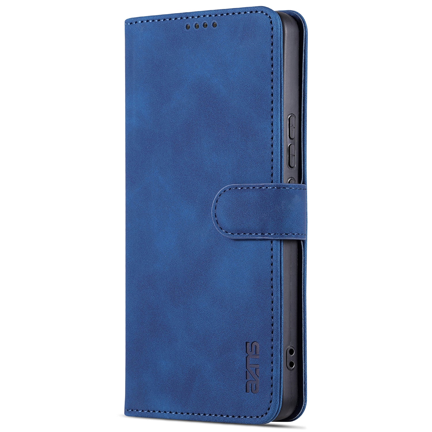 AZNS For vivo Y35 5G / Y56 5G / Y02s 4G / Y16 4G PU Leather Phone Case Support Stand Wallet Cover - Blue