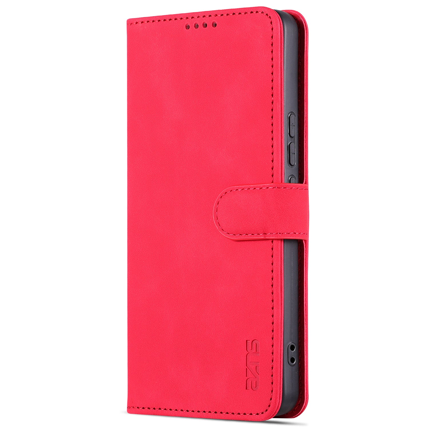 AZNS For vivo Y35 5G / Y56 5G / Y02s 4G / Y16 4G PU Leather Phone Case Support Stand Wallet Cover - Red