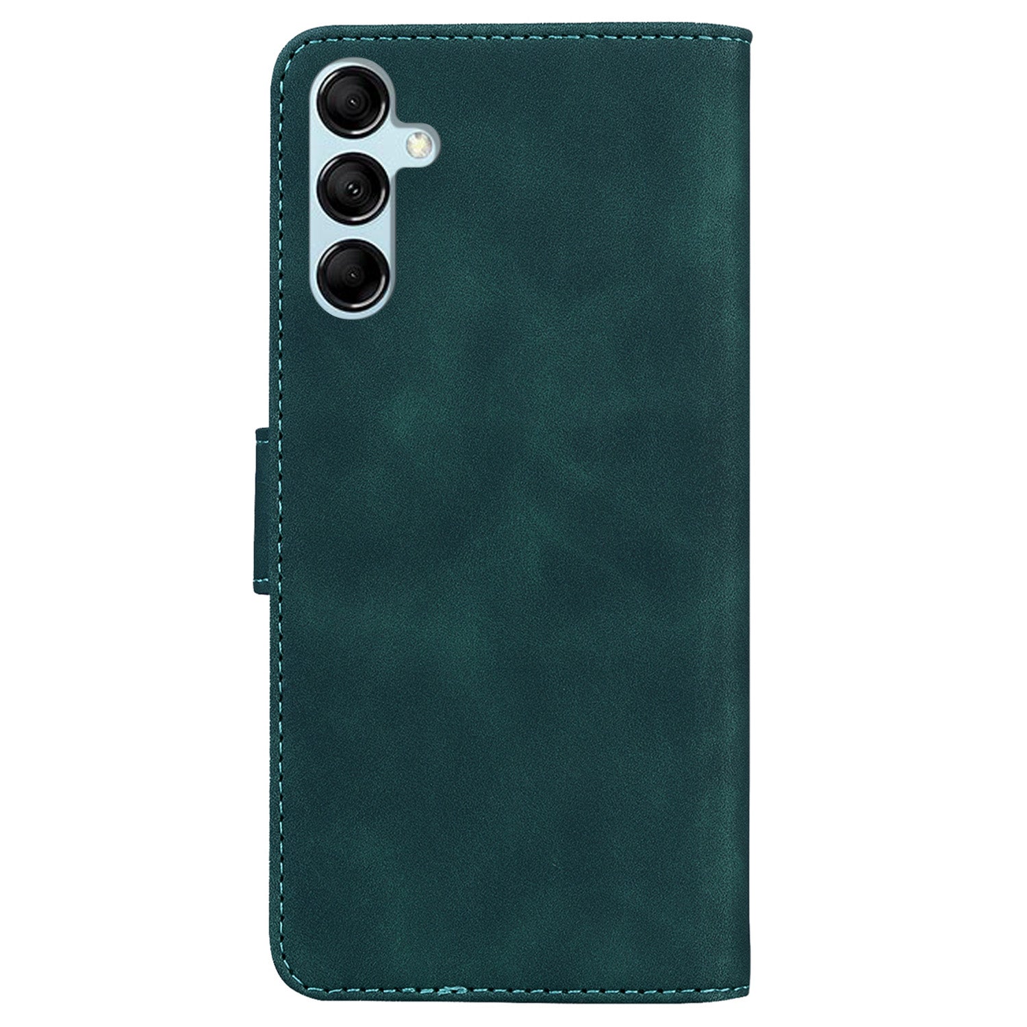 Stand Shell for Samsung Galaxy M34 5G / F34 5G , Flip Cover Butterfly Printing Phone Wallet PU Leather Case - Green