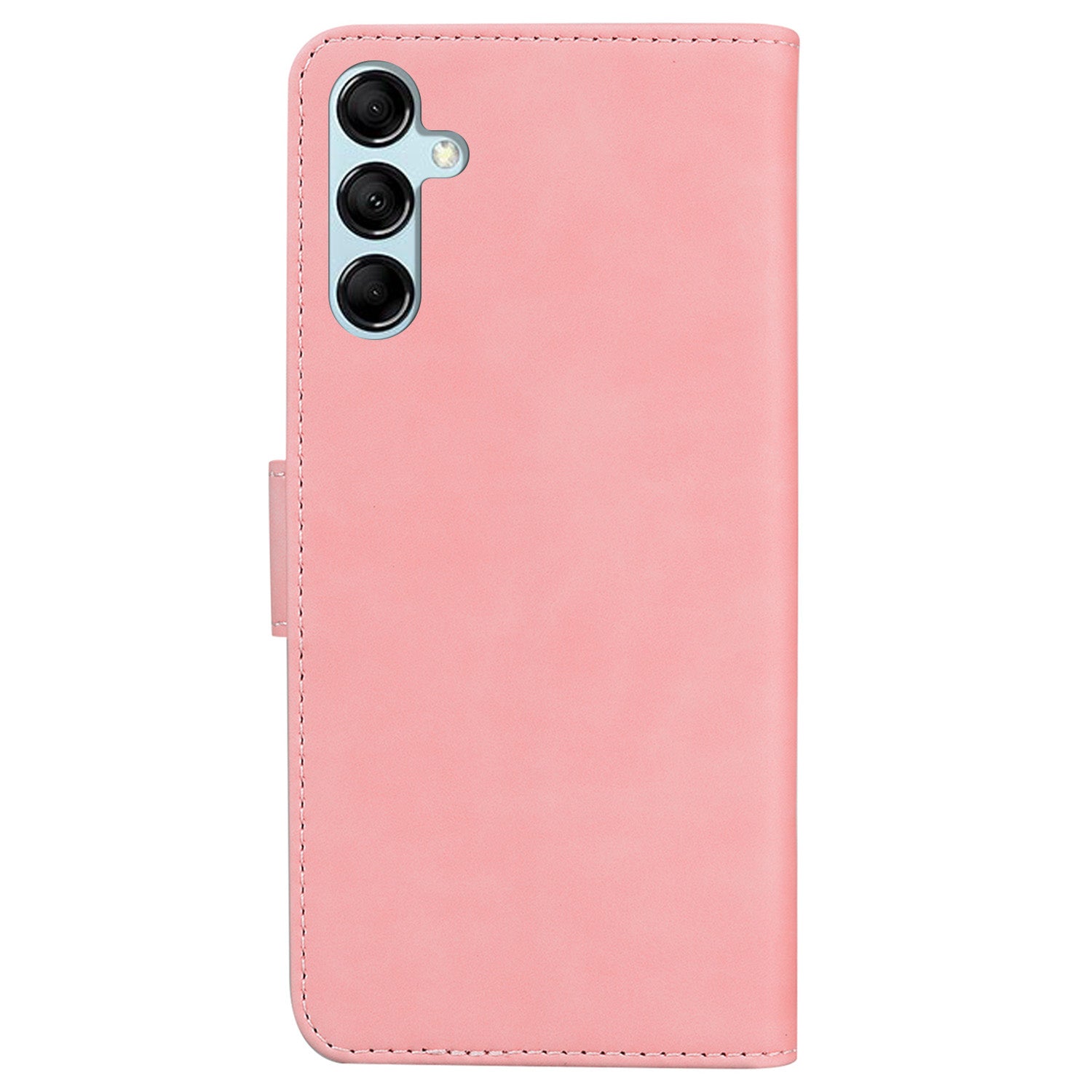 Stand Shell for Samsung Galaxy M34 5G / F34 5G , Flip Cover Butterfly Printing Phone Wallet PU Leather Case - Pink