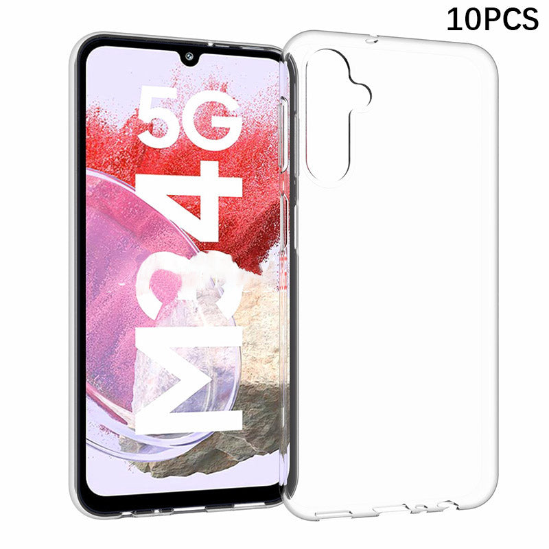 10Pcs  /  Pack For Samsung Galaxy M34 5G / F34 5G Inner Watermark-Free TPU Clear Cover Smartphone Case