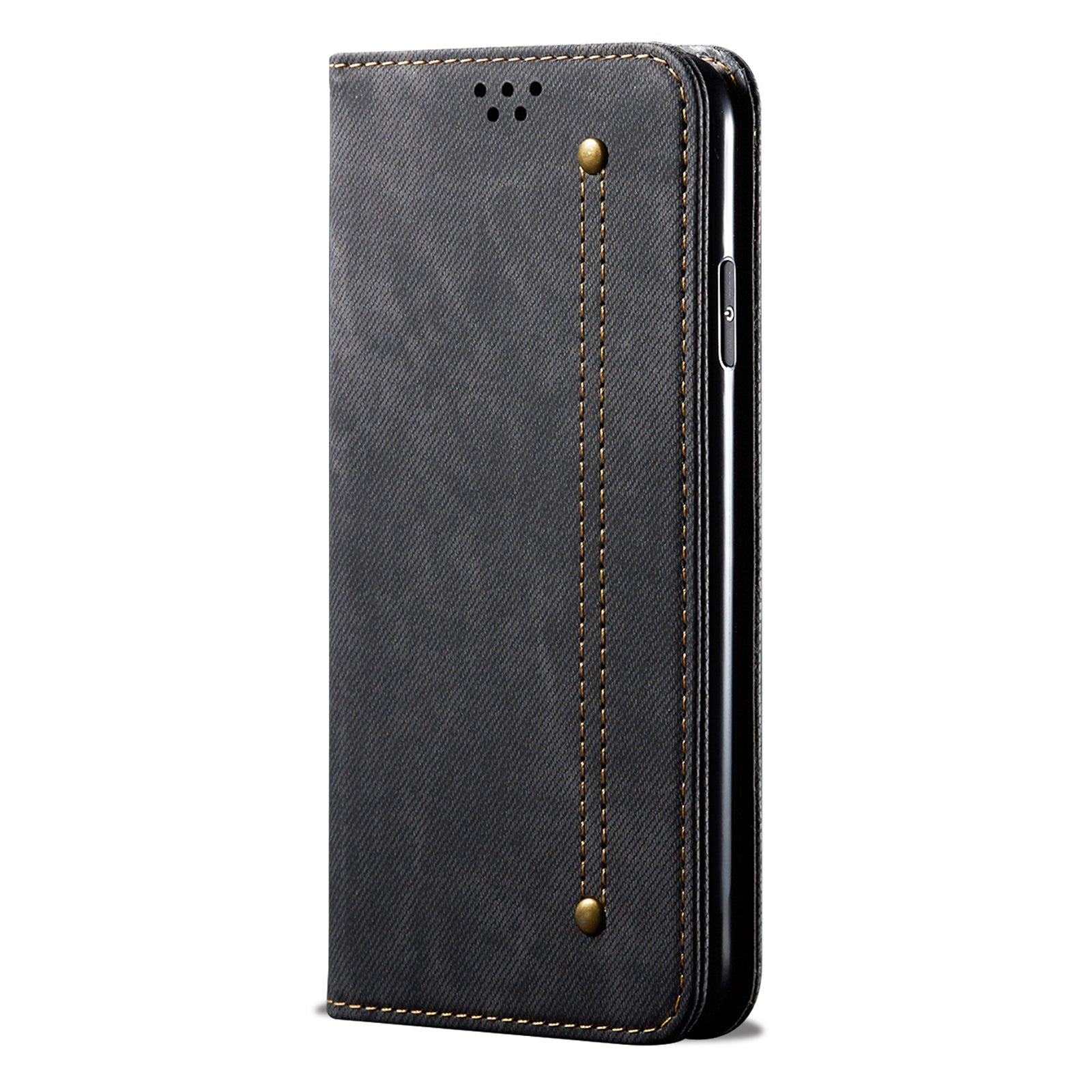 Wallet Phone Cover for Samsung Galaxy F34 5G / M34 5G Case Stand Leather Phone Shell - Black