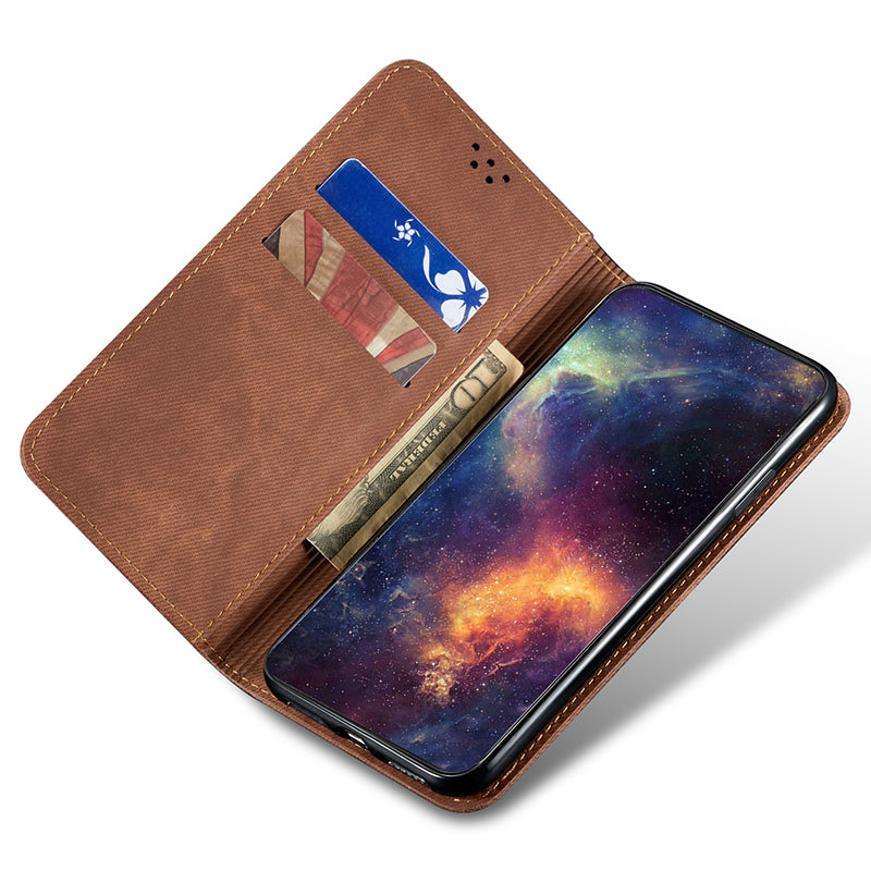 Wallet Phone Cover for Samsung Galaxy F34 5G / M34 5G Case Stand Leather Phone Shell - Coffee