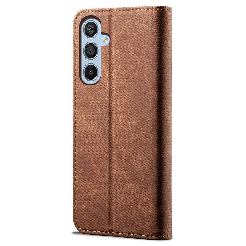 Wallet Phone Cover for Samsung Galaxy F34 5G / M34 5G Case Stand Leather Phone Shell - Coffee