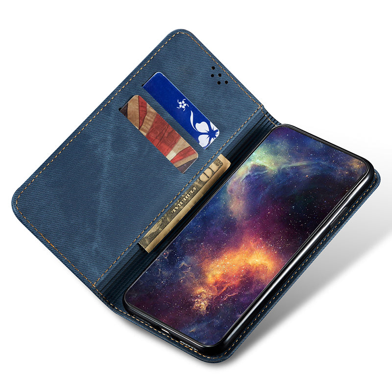 Wallet Phone Cover for Samsung Galaxy F34 5G / M34 5G Case Stand Leather Phone Shell - Blue