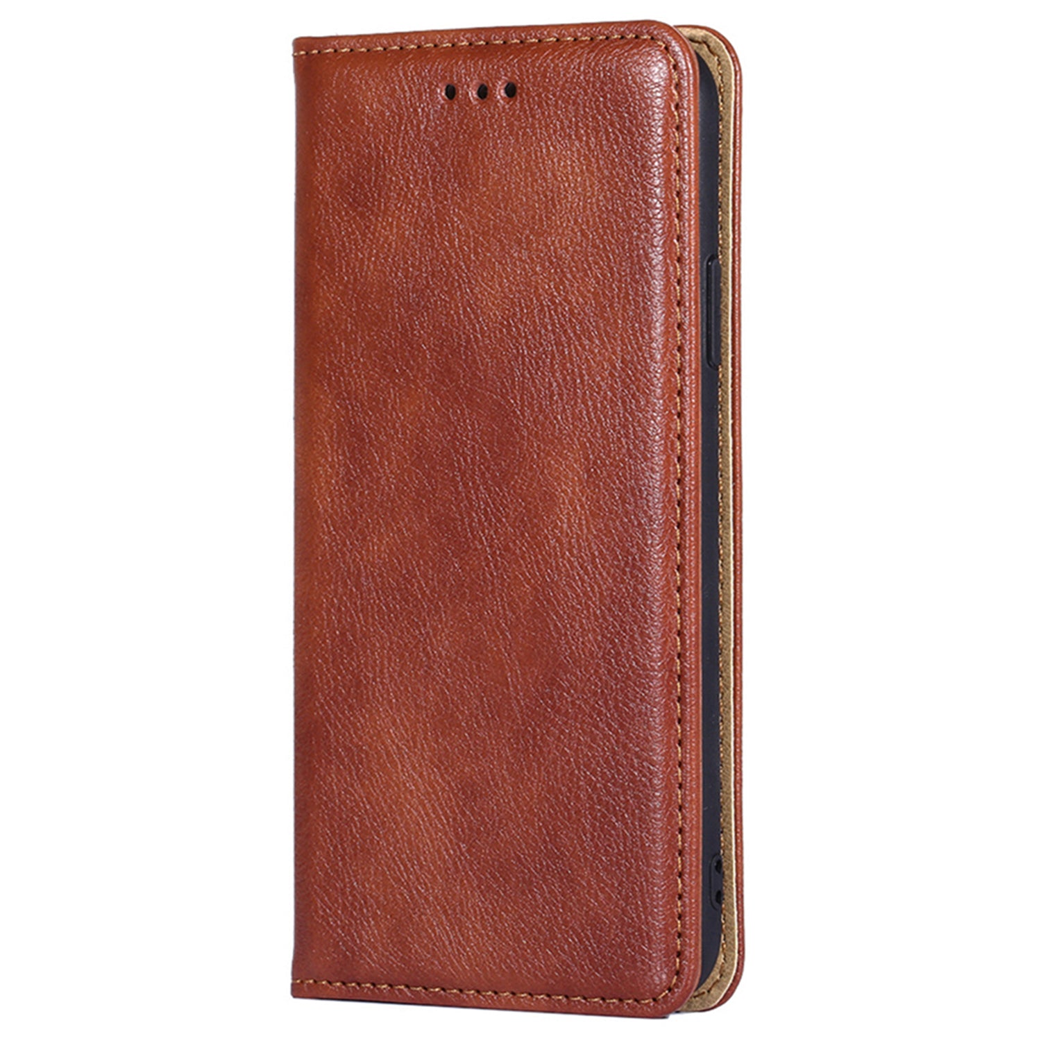 Wallet Phone Protector for Samsung Galaxy M34 5G / F34 5G Case Magnetic Stand PU Leather Shell - Brown