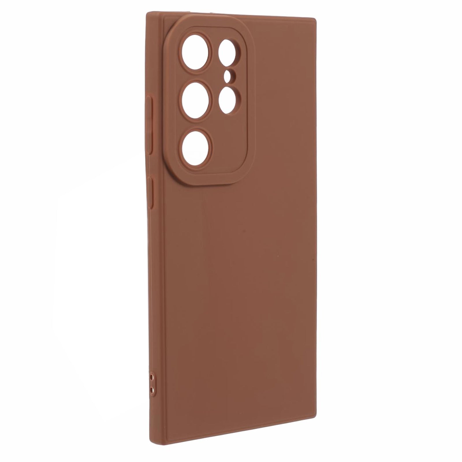 YX Series For Samsung Galaxy S24 Ultra Case Precise Cutout Matte TPU Phone Back Shell - Brown