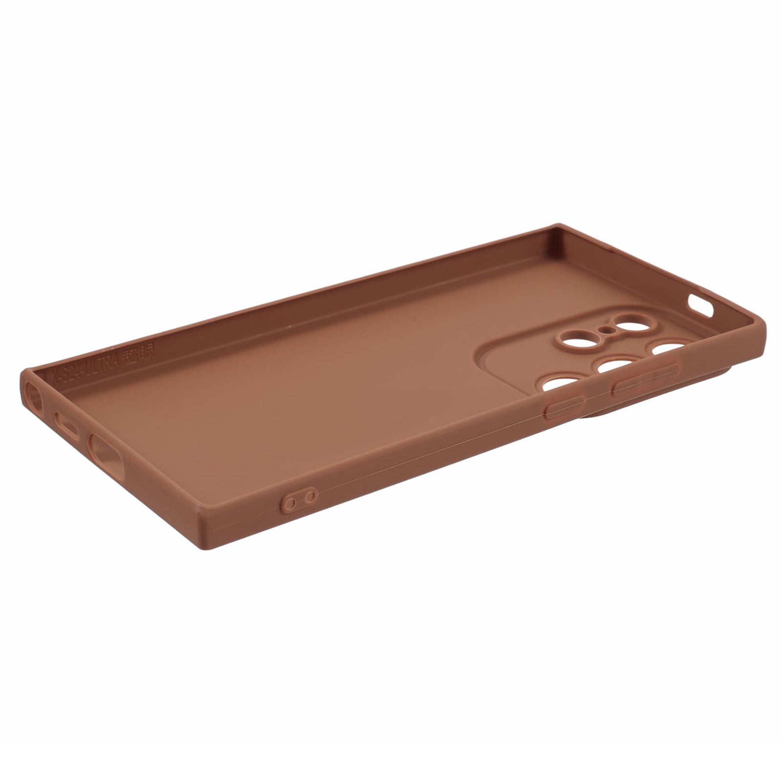 YX Series For Samsung Galaxy S24 Ultra Case Precise Cutout Matte TPU Phone Back Shell - Brown