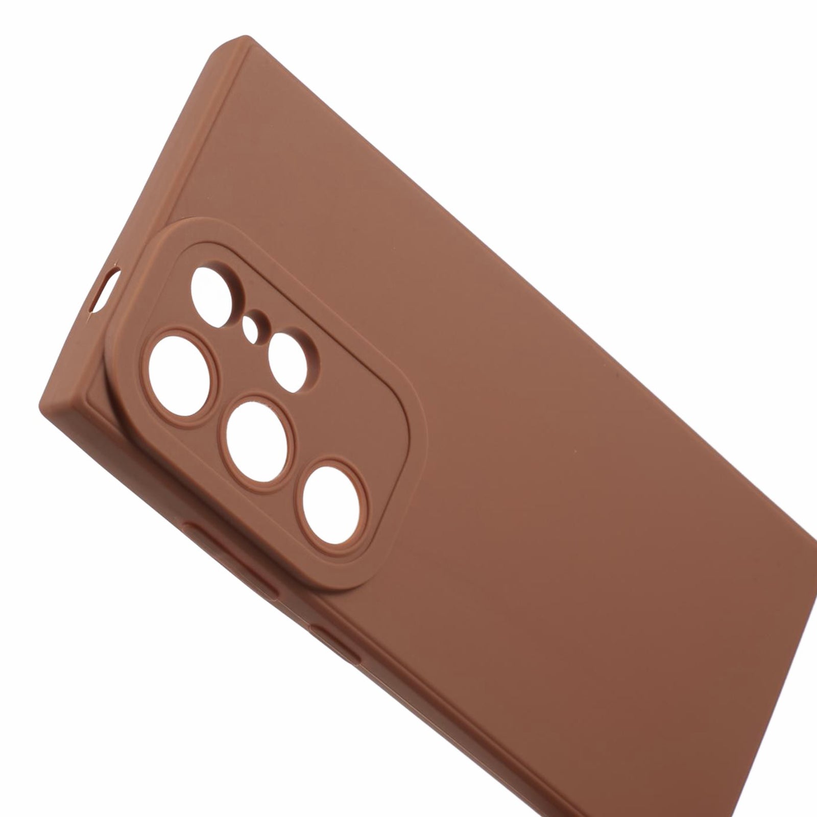 YX Series For Samsung Galaxy S24 Ultra Case Precise Cutout Matte TPU Phone Back Shell - Brown