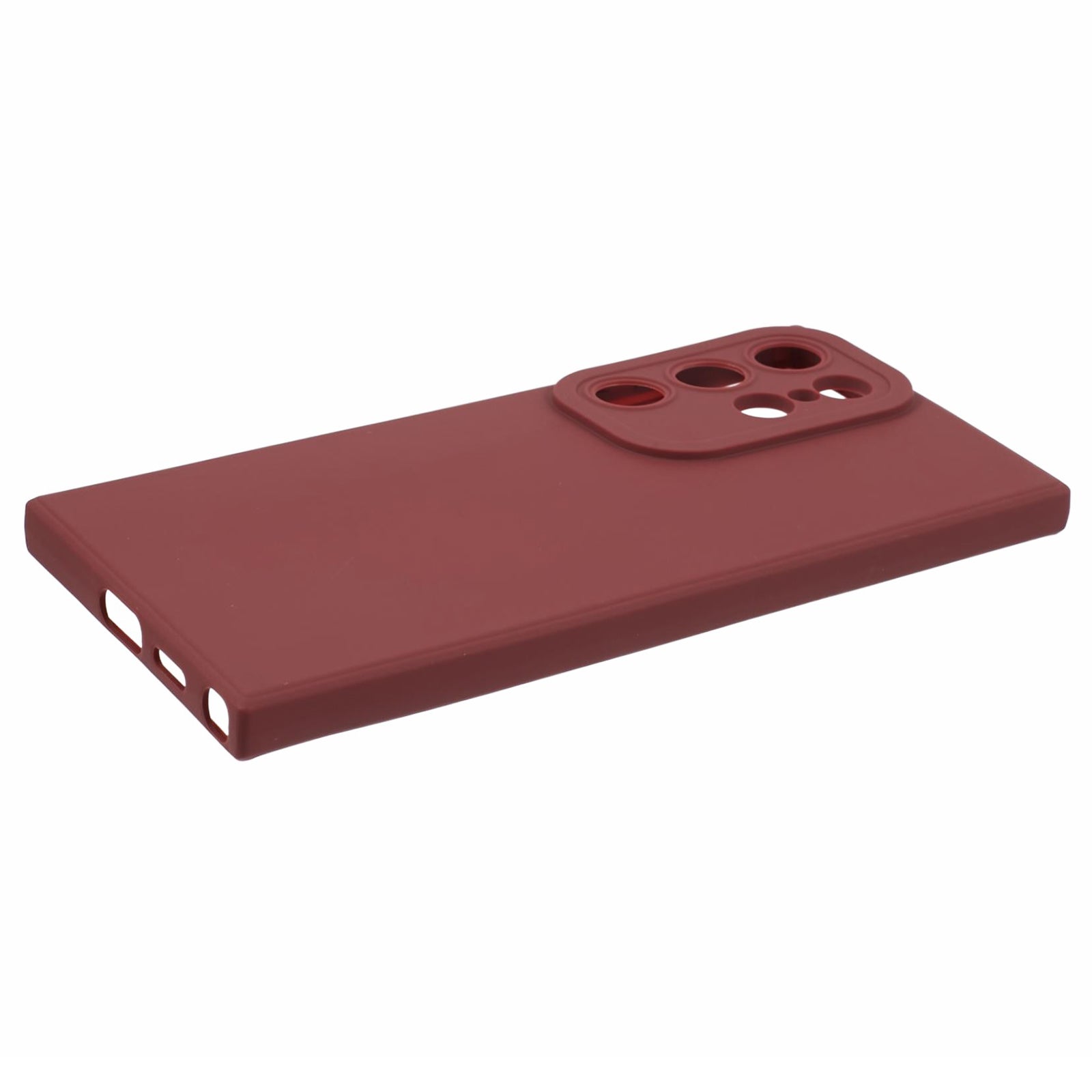 YX Series For Samsung Galaxy S24 Ultra Case Precise Cutout Matte TPU Phone Back Shell - Wine Red