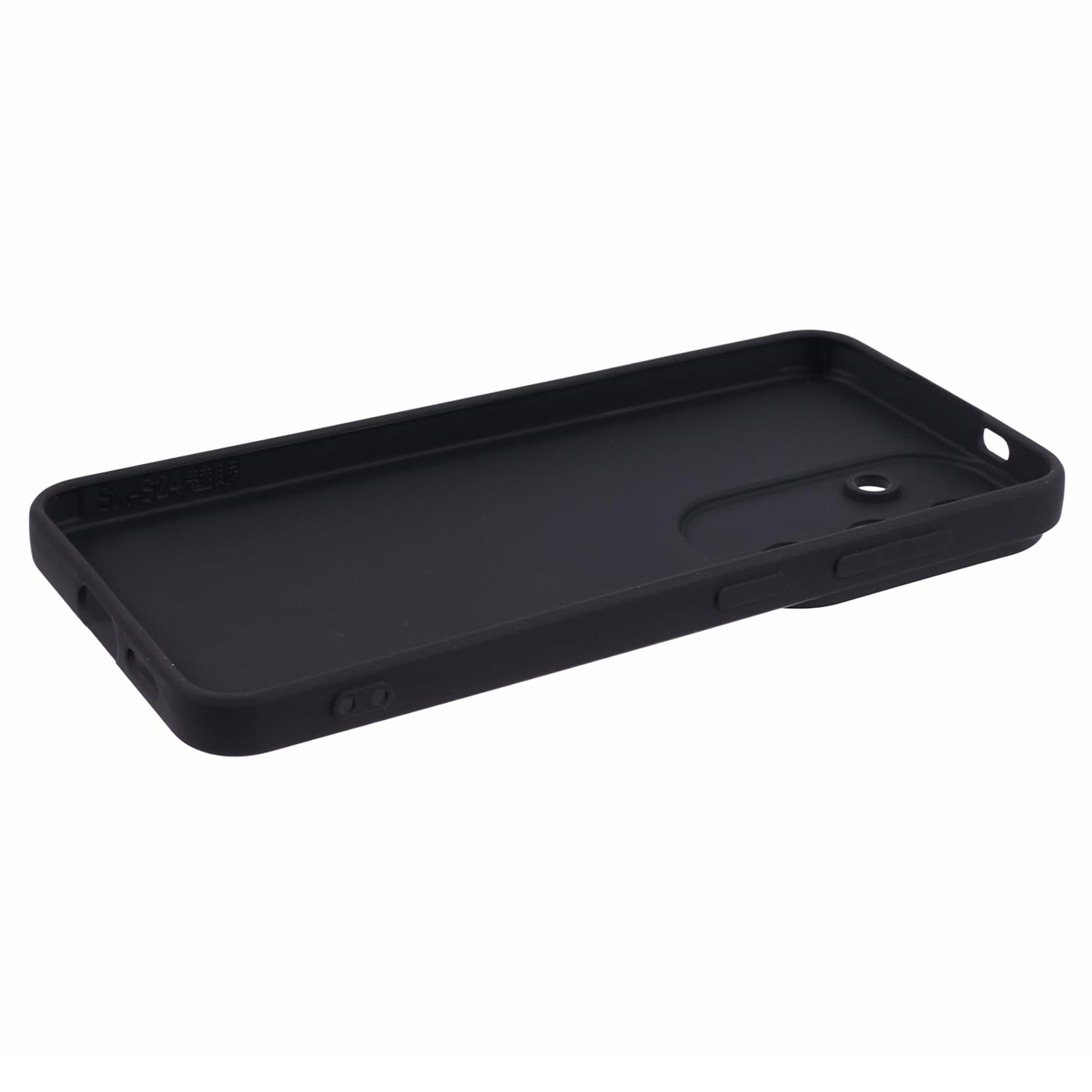 YX Series For Samsung Galaxy S24 Cell Phone Case Matte TPU Cover (Precise Cutout) - Black