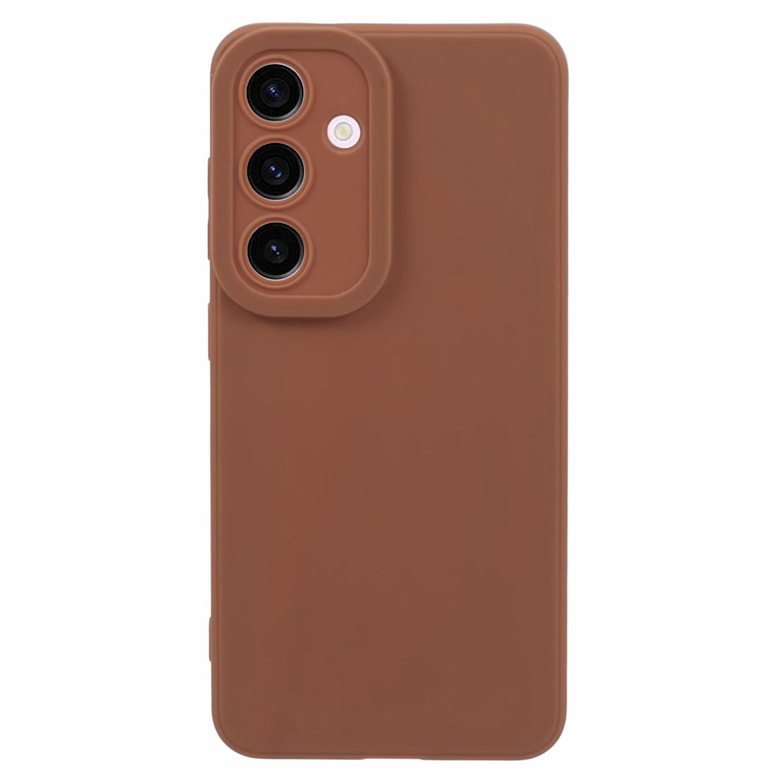 YX Series For Samsung Galaxy S24 Cell Phone Case Matte TPU Cover (Precise Cutout) - Brown