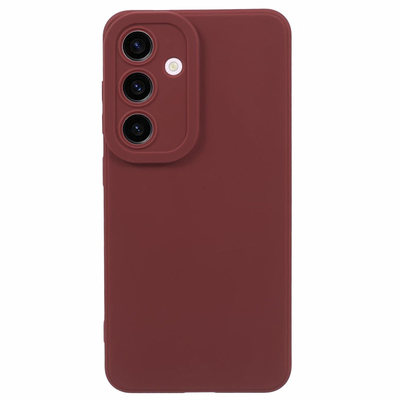 YX Series For Samsung Galaxy S24 Cell Phone Case Matte TPU Cover (Precise Cutout) - Wine Red