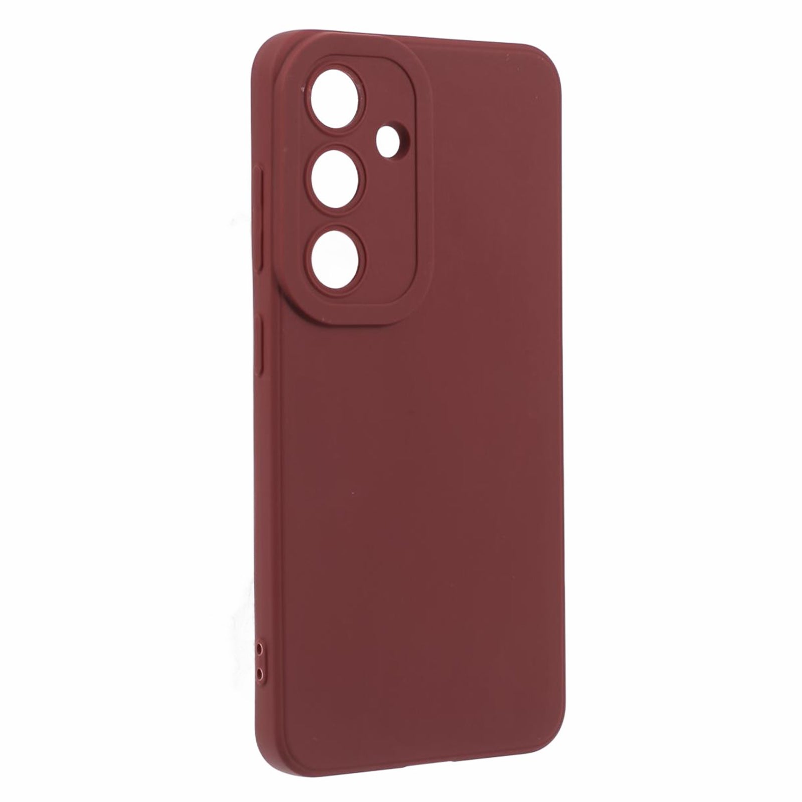 YX Series For Samsung Galaxy S24 Cell Phone Case Matte TPU Cover (Precise Cutout) - Wine Red