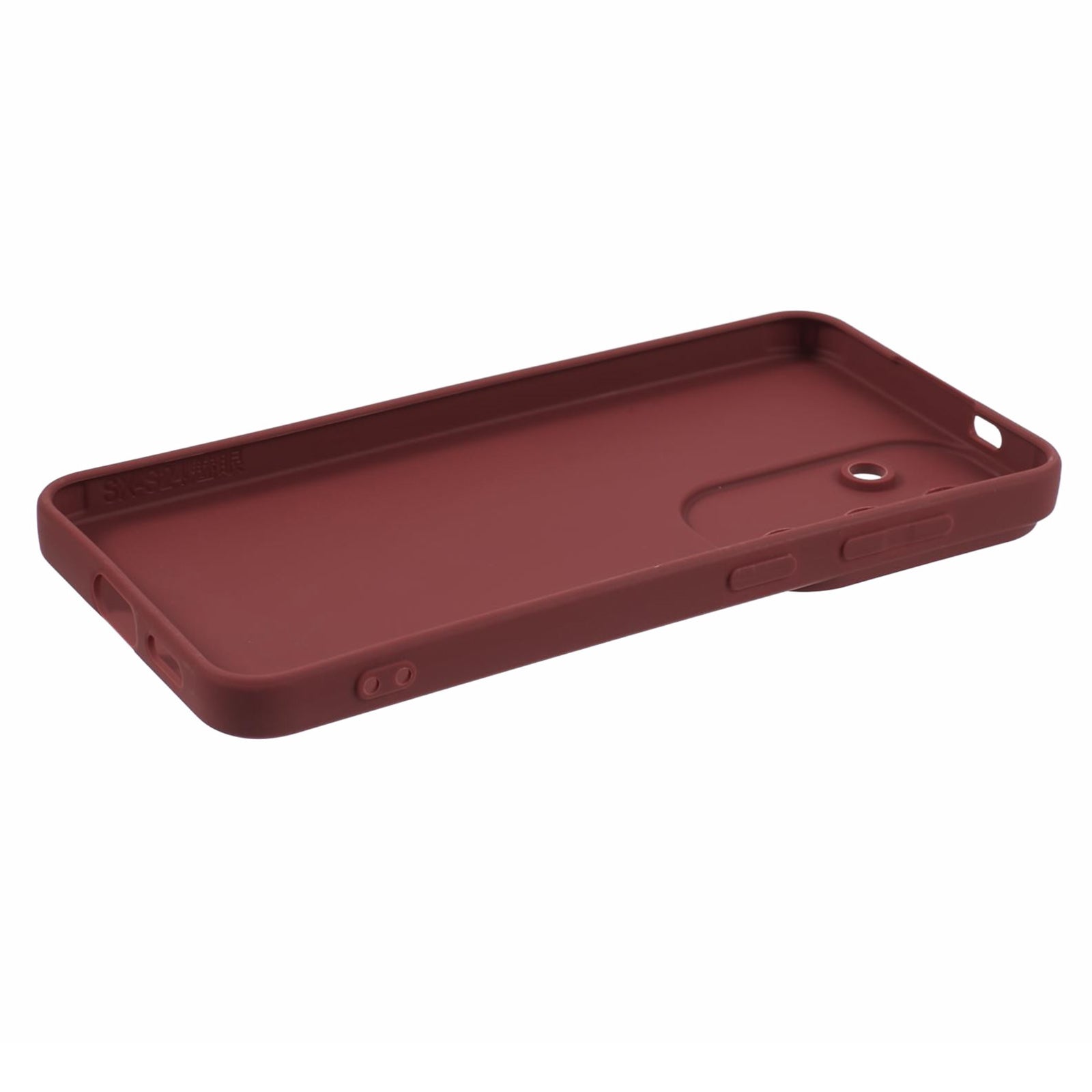 YX Series For Samsung Galaxy S24 Cell Phone Case Matte TPU Cover (Precise Cutout) - Wine Red