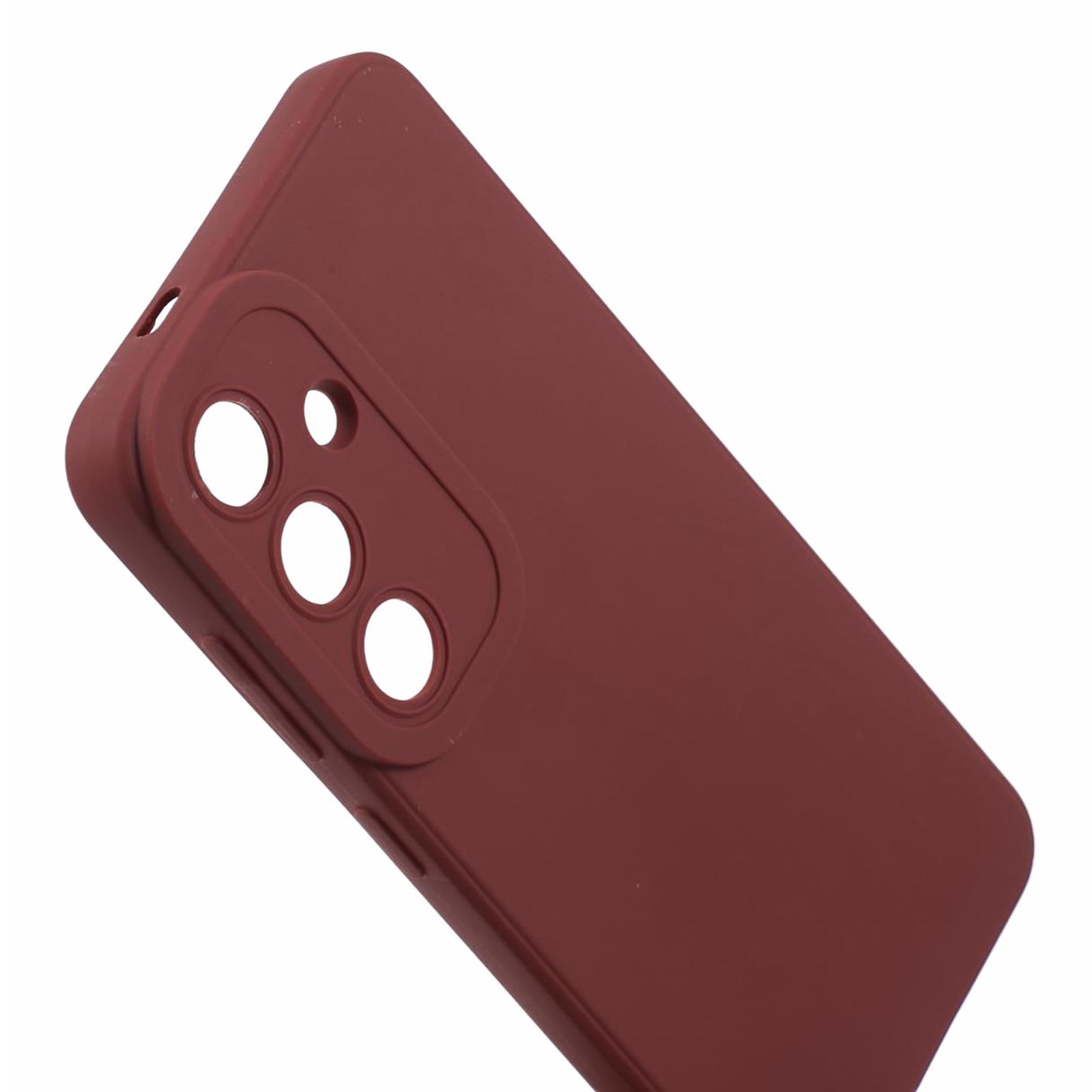 YX Series For Samsung Galaxy S24 Cell Phone Case Matte TPU Cover (Precise Cutout) - Wine Red