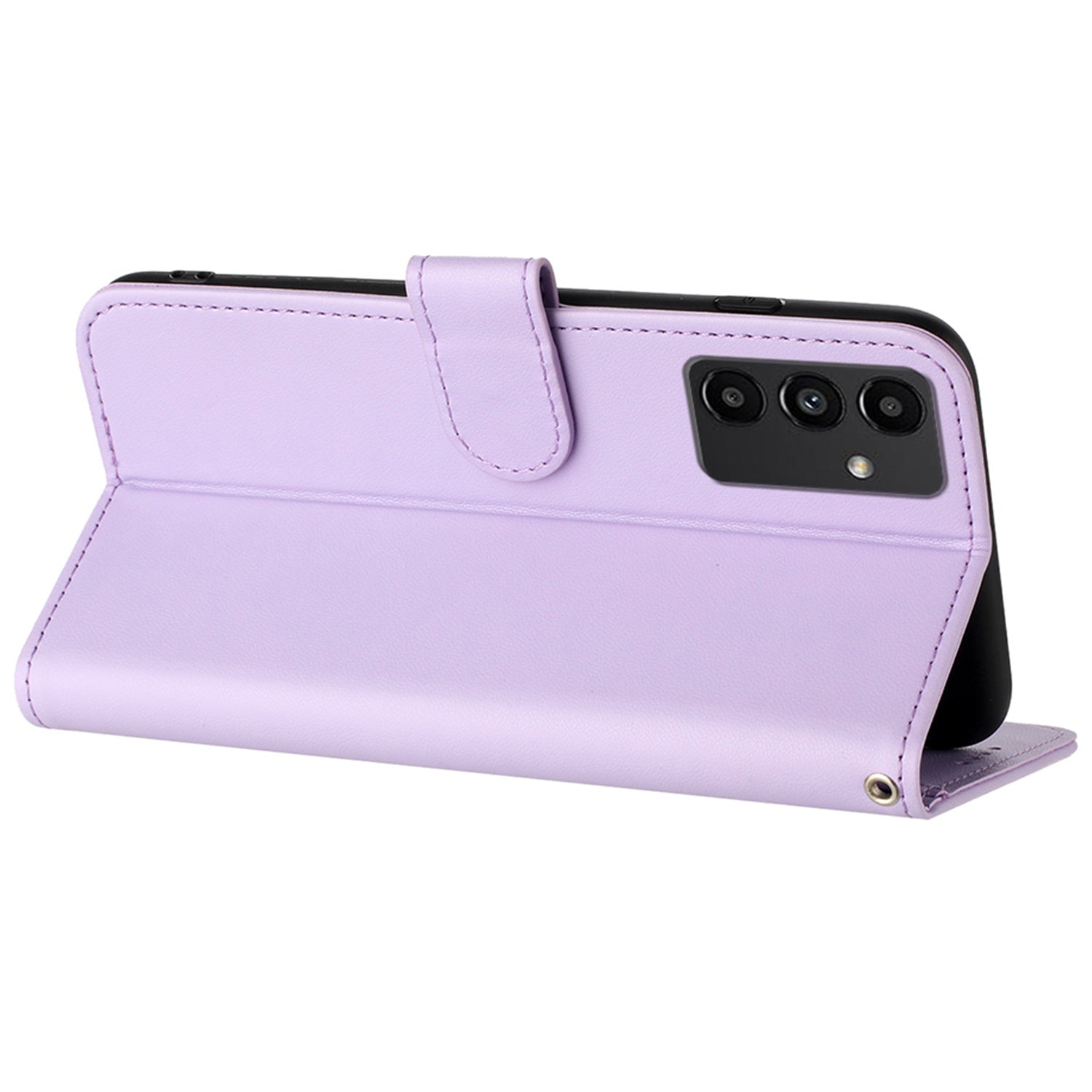 YX0050 For Samsung Galaxy S24 Leather Case Wallet Phone Stand Cover - Purple