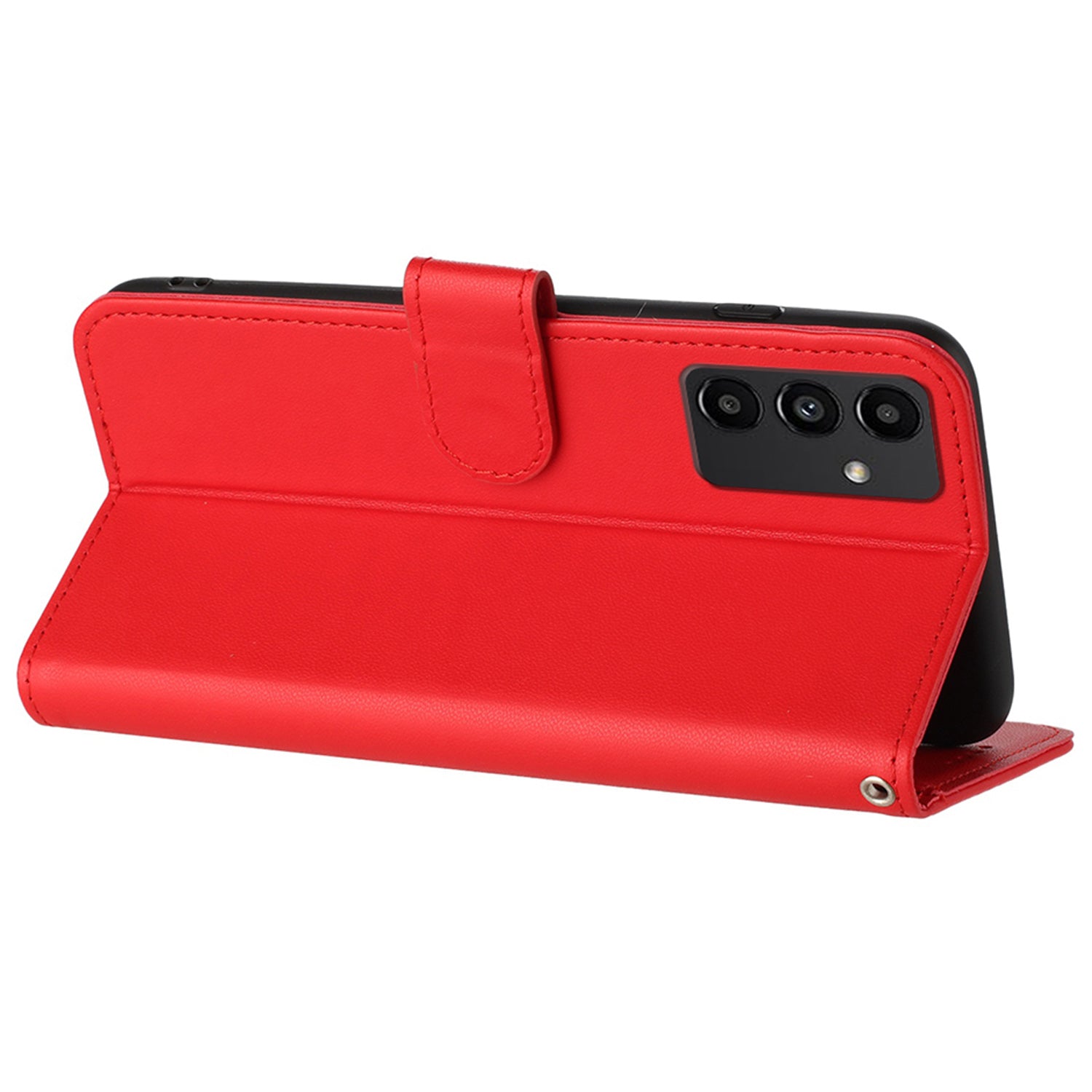 YX0050 For Samsung Galaxy S24 Leather Case Wallet Phone Stand Cover - Red