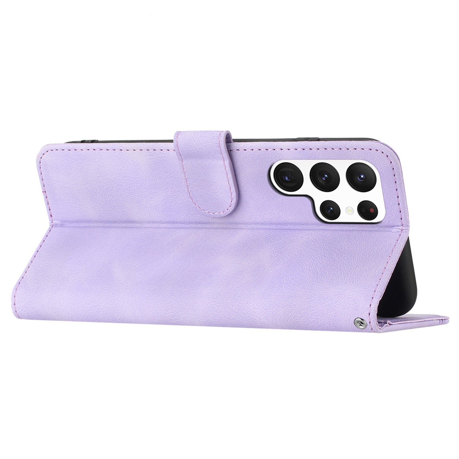 YX0030 For Samsung Galaxy S24 Ultra Case Wallet Phone Leather Cover - Purple