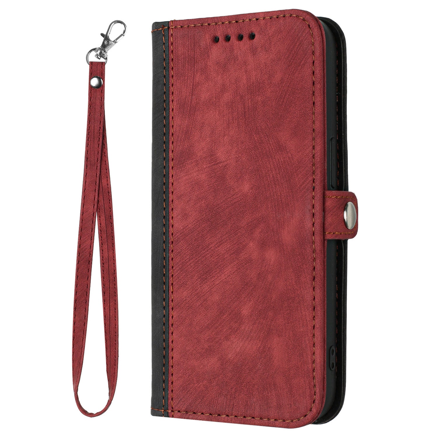 YX0020 For Samsung Galaxy S24 Wallet Case PU Leather Anti-scratch Phone Cover - Red