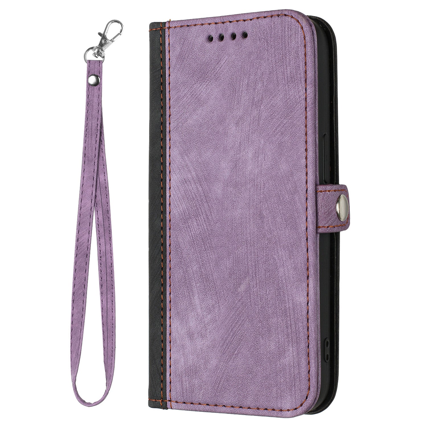 YX0020 For Samsung Galaxy S24 Wallet Case PU Leather Anti-scratch Phone Cover - Purple