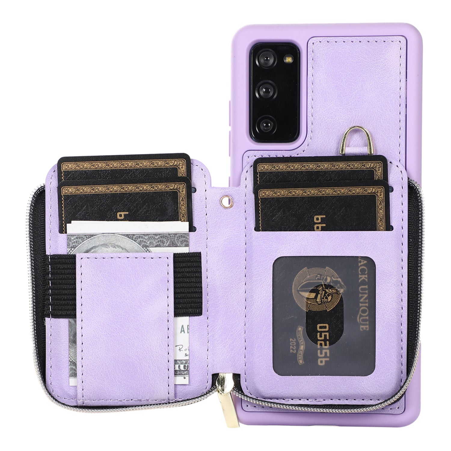 For Samsung Galaxy S20 FE / S20 FE 5G / S20 FE 2022 / S20 Lite PU+TPU Cell Phone Case - Purple