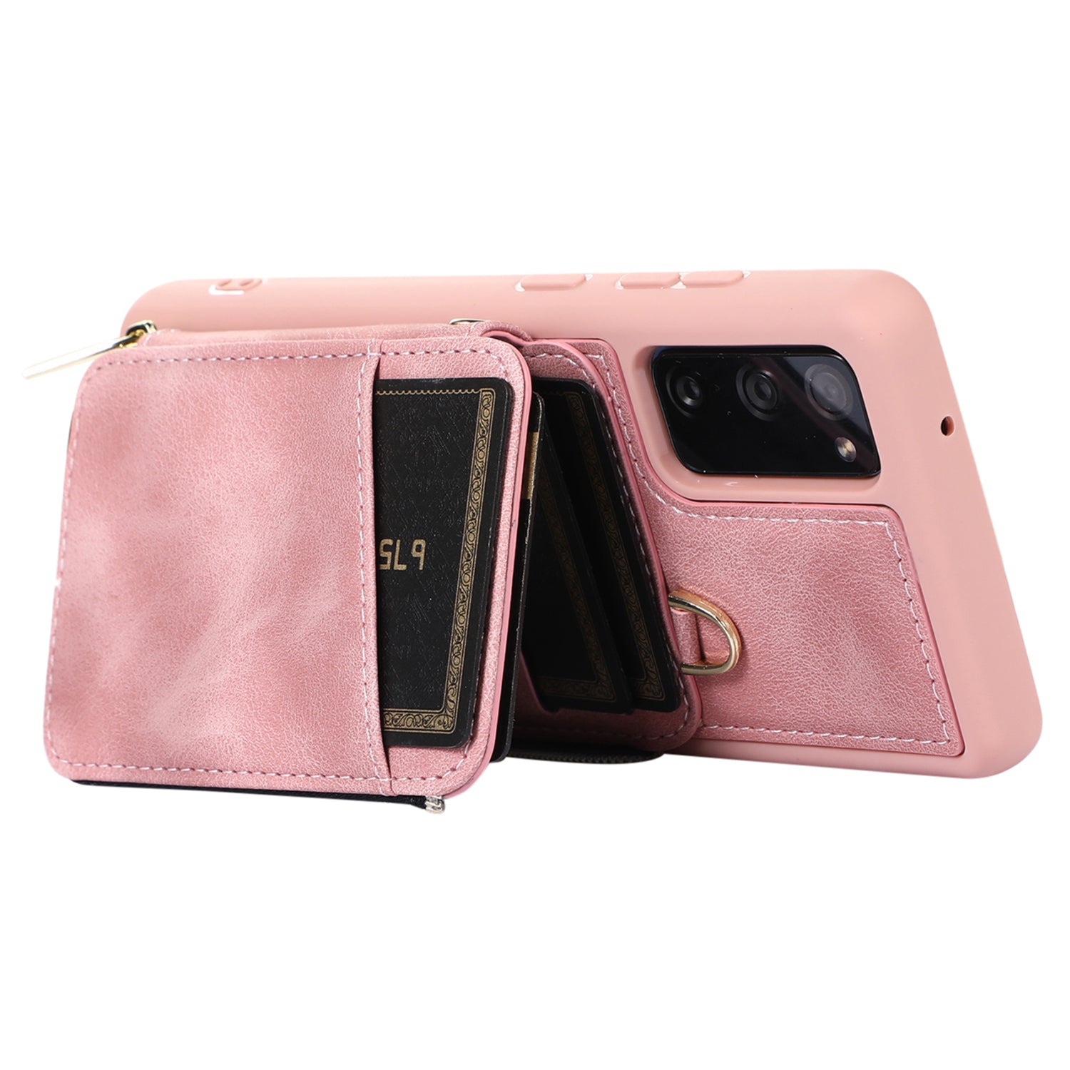 For Samsung Galaxy S20 FE / S20 FE 5G / S20 FE 2022 / S20 Lite PU+TPU Cell Phone Case - Pink