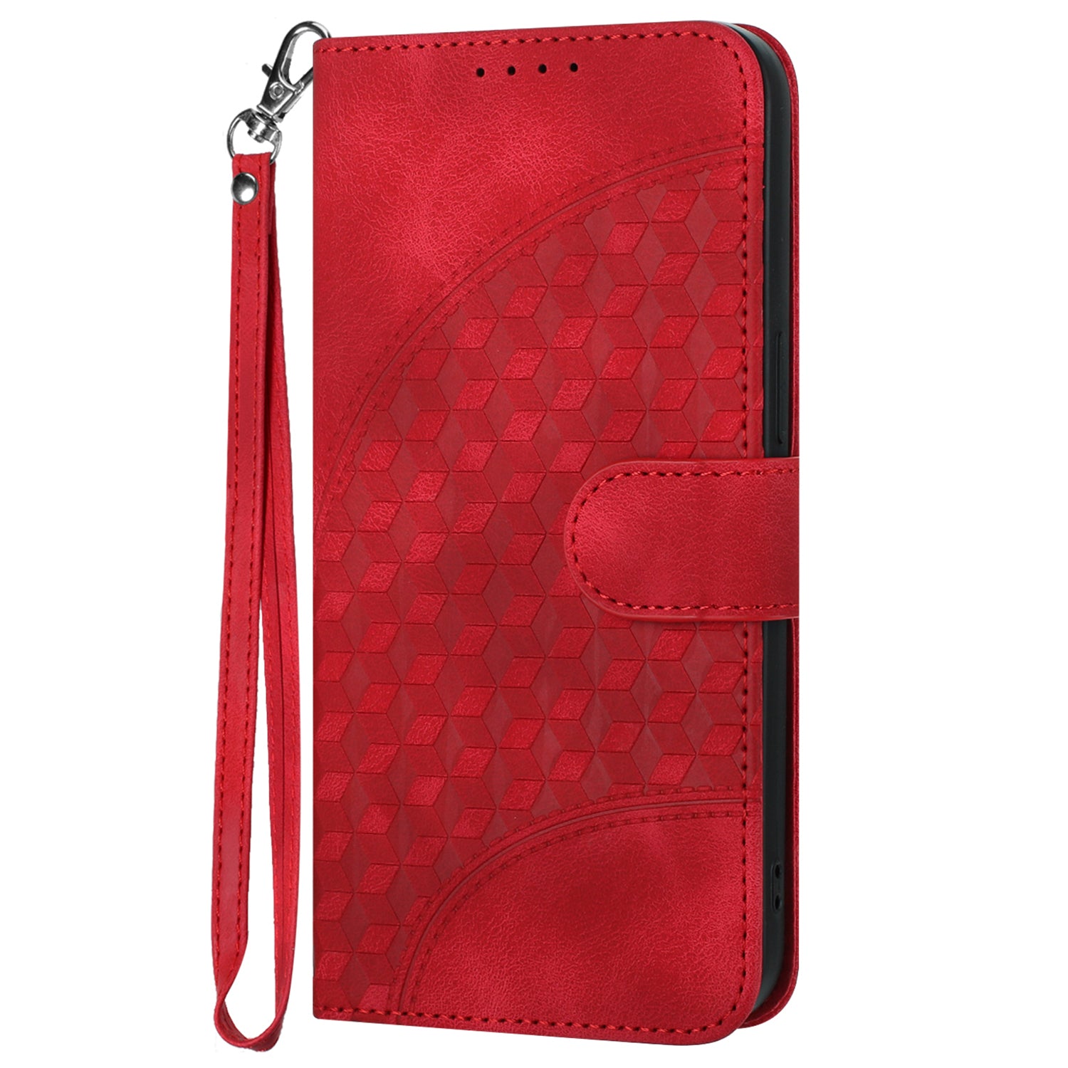 YX0060 For Samsung Galaxy S24 Ultra Cell Phone Case Elephant Head Imprinted Leather Cover - Red