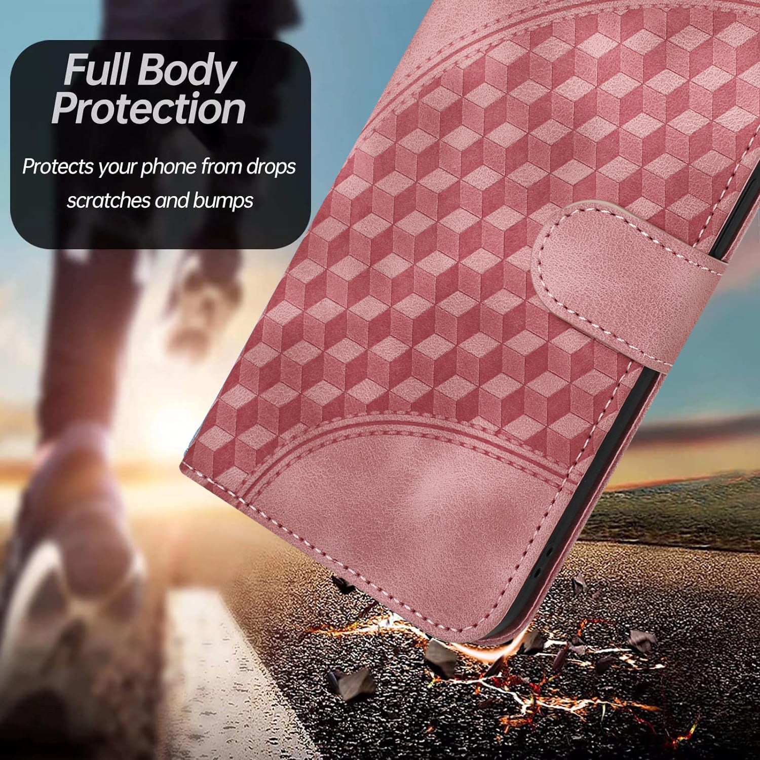 YX0060 For Samsung Galaxy S24 Ultra Cell Phone Case Elephant Head Imprinted Leather Cover - Pink