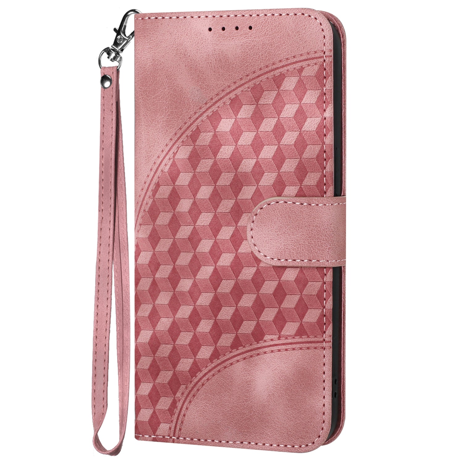 YX0060 For Samsung Galaxy S24 Ultra Cell Phone Case Elephant Head Imprinted Leather Cover - Pink