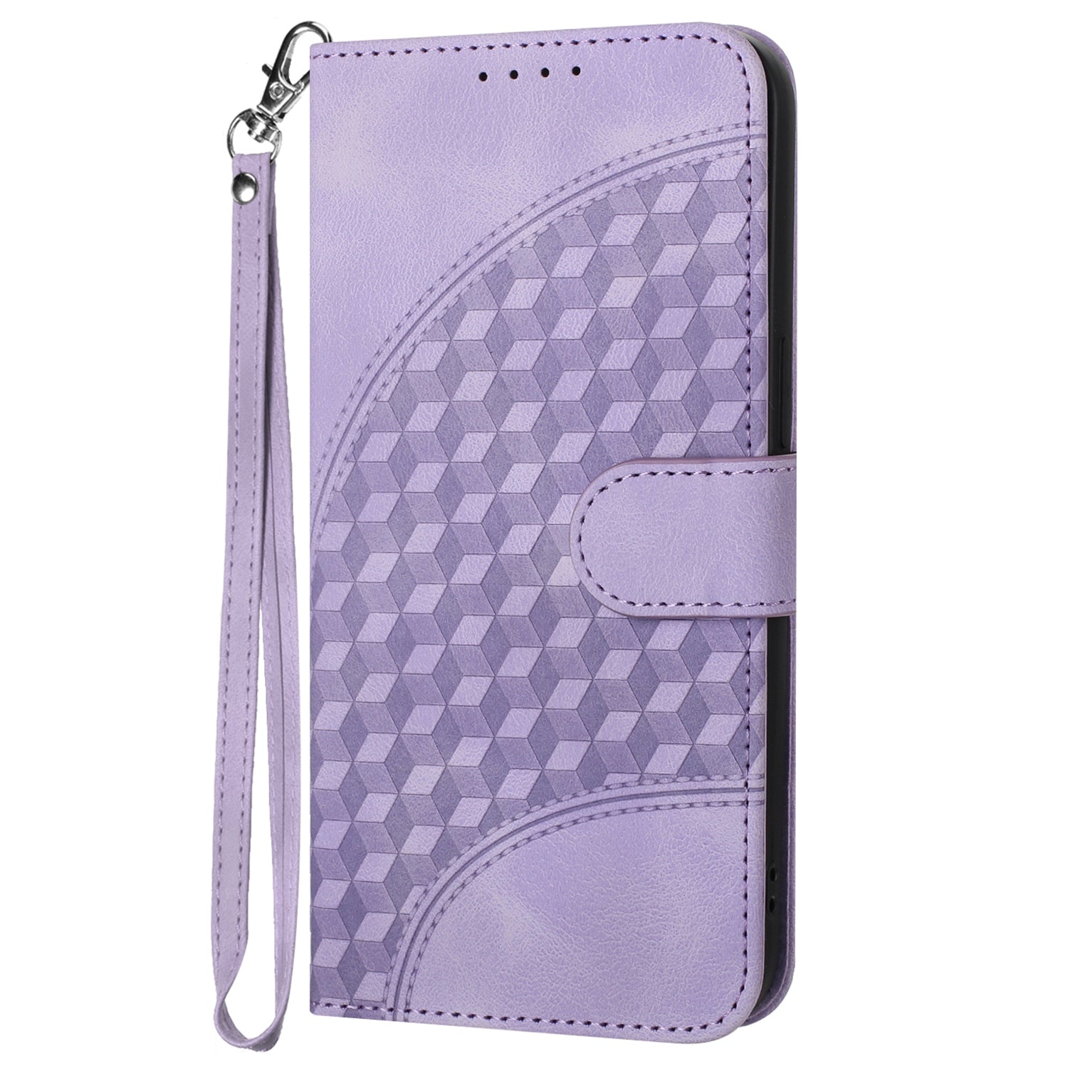 YX0060 For Samsung Galaxy S24 Ultra Cell Phone Case Elephant Head Imprinted Leather Cover - Purple