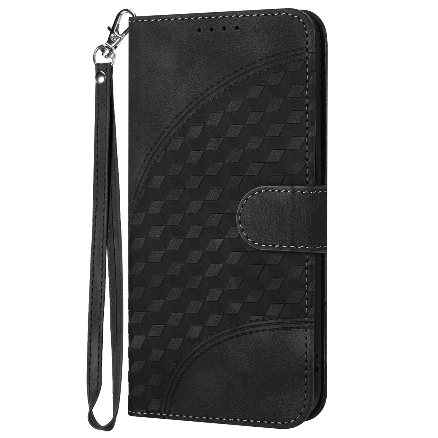 YX0060 For Samsung Galaxy S24 Cell Phone Case Elephant Head Imprinted Wallet Leather Cover - Black