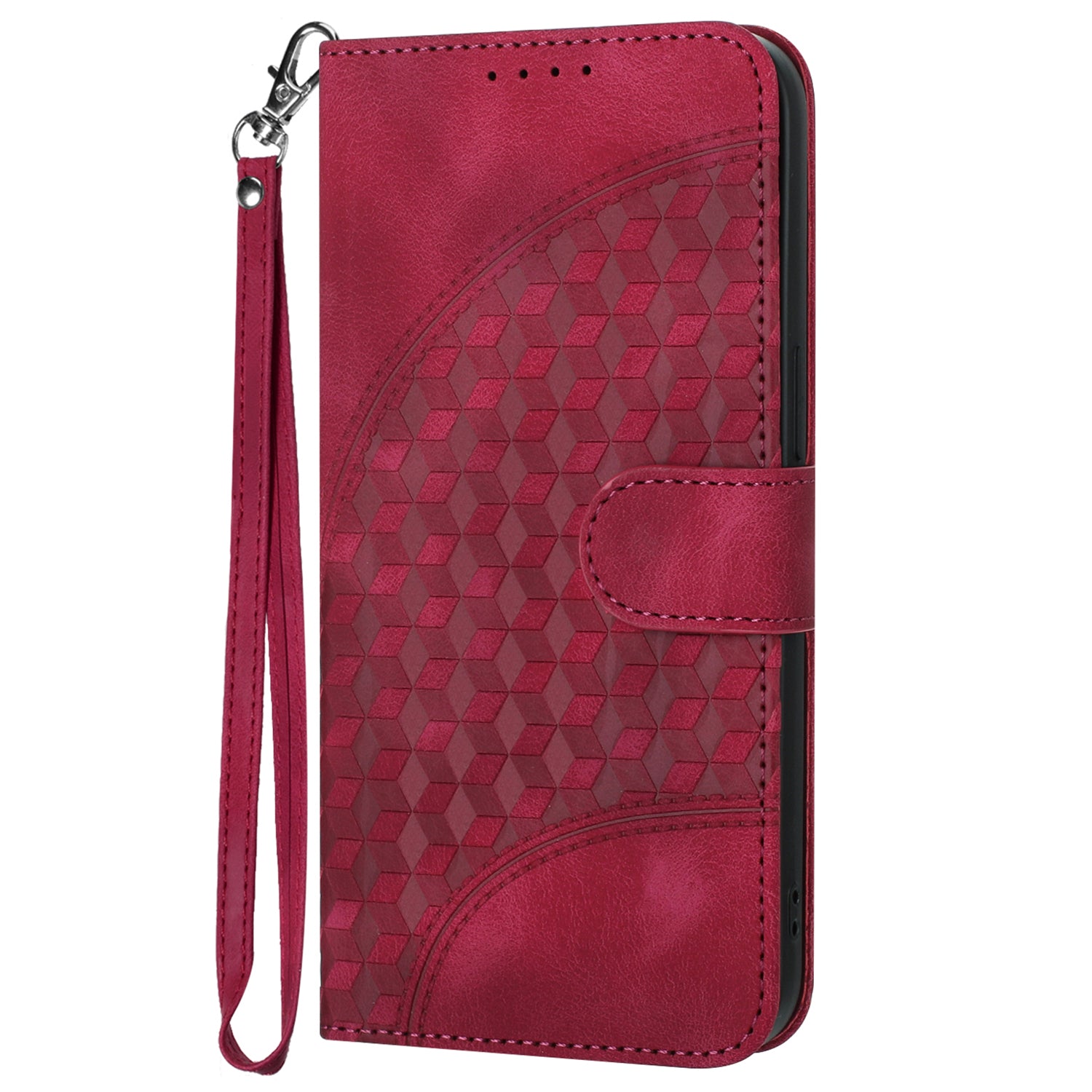 YX0060 For Samsung Galaxy S24 Cell Phone Case Elephant Head Imprinted Wallet Leather Cover - Rose