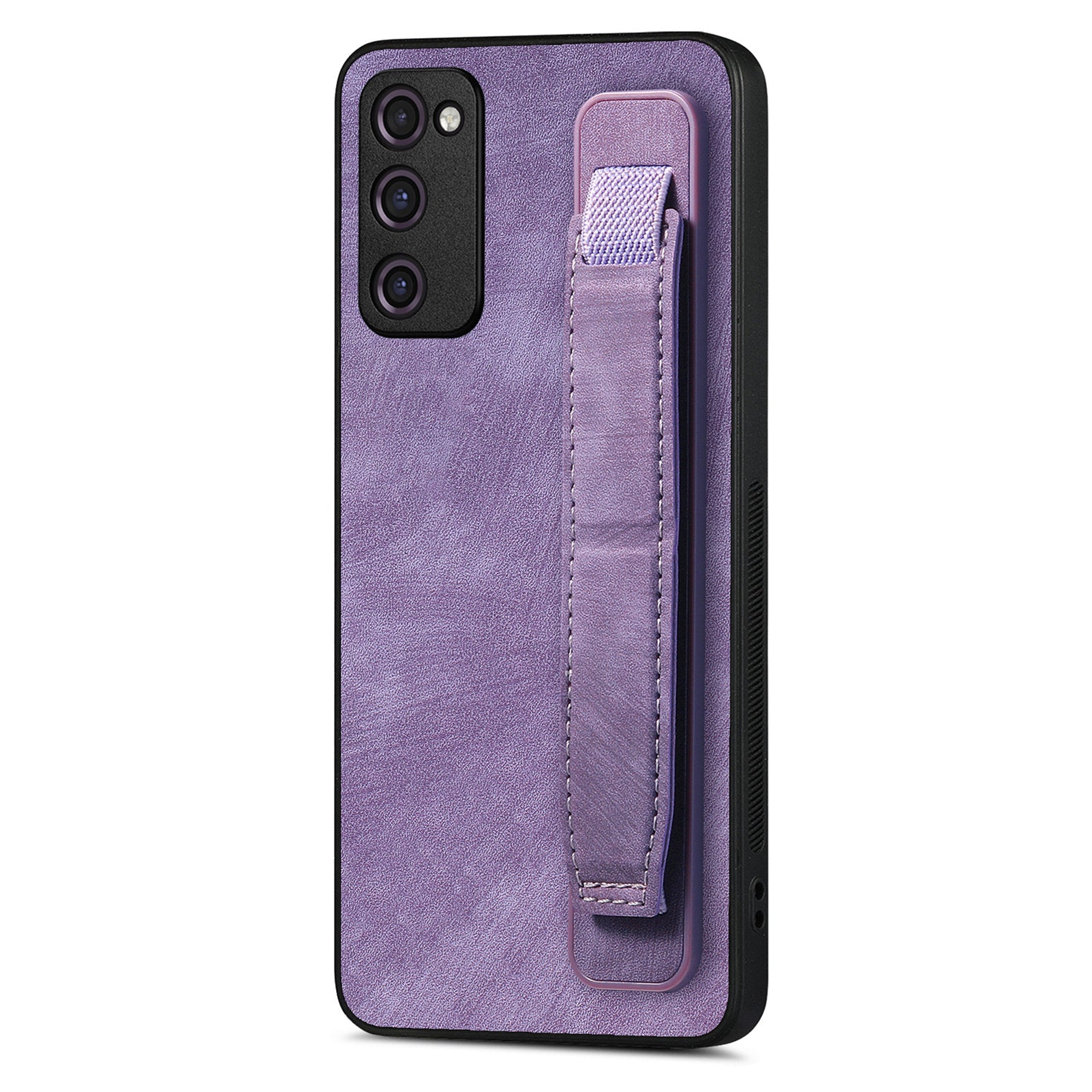 D11 For Samsung Galaxy S20 FE / S20 FE 5G / S20 FE 2022 / S20 Lite Retro Phone Case Wristband Kickstand - Purple