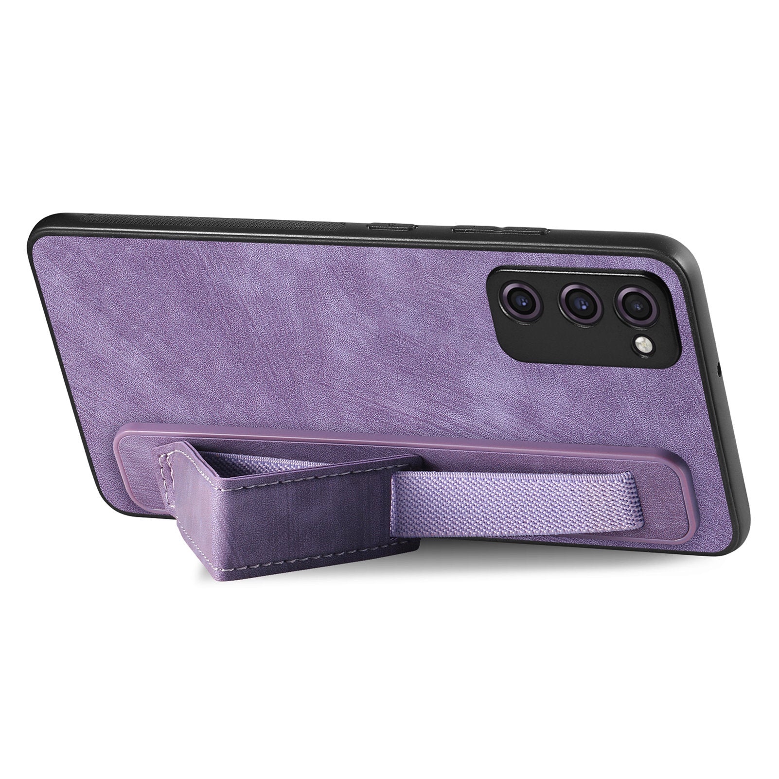 D11 For Samsung Galaxy S20 FE / S20 FE 5G / S20 FE 2022 / S20 Lite Retro Phone Case Wristband Kickstand - Purple