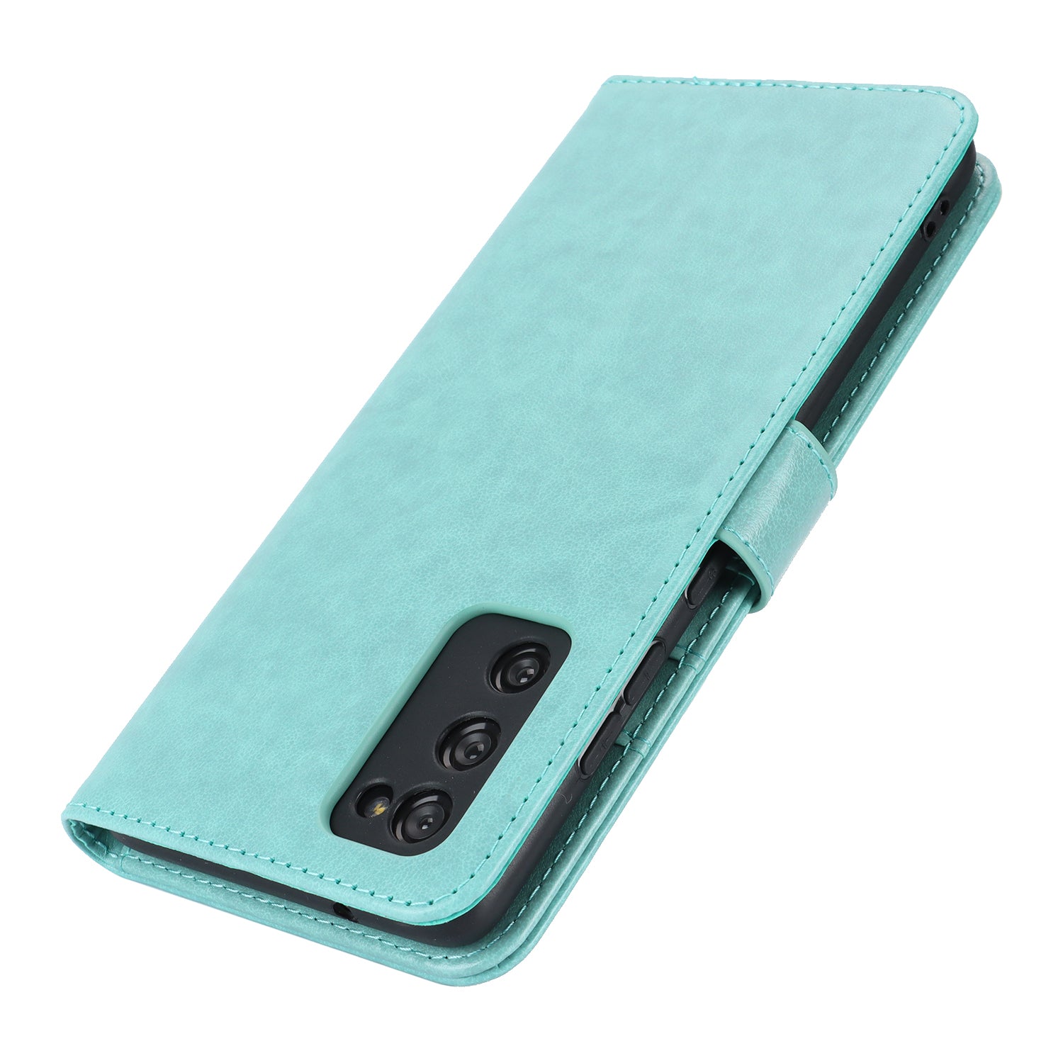 For Samsung Galaxy S20 FE 4G / FE 5G / S20 Lite / S20 FE 2022 Case R61 Texture Wallet PU Leather Phone Cover - Light Green