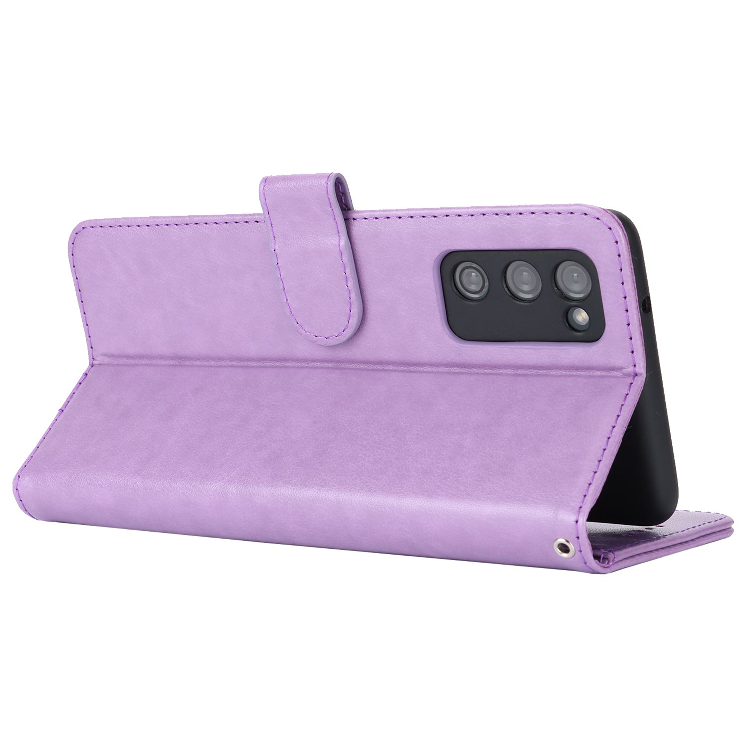 For Samsung Galaxy S20 FE 4G / FE 5G / S20 Lite / S20 FE 2022 Case R61 Texture Wallet PU Leather Phone Cover - Purple