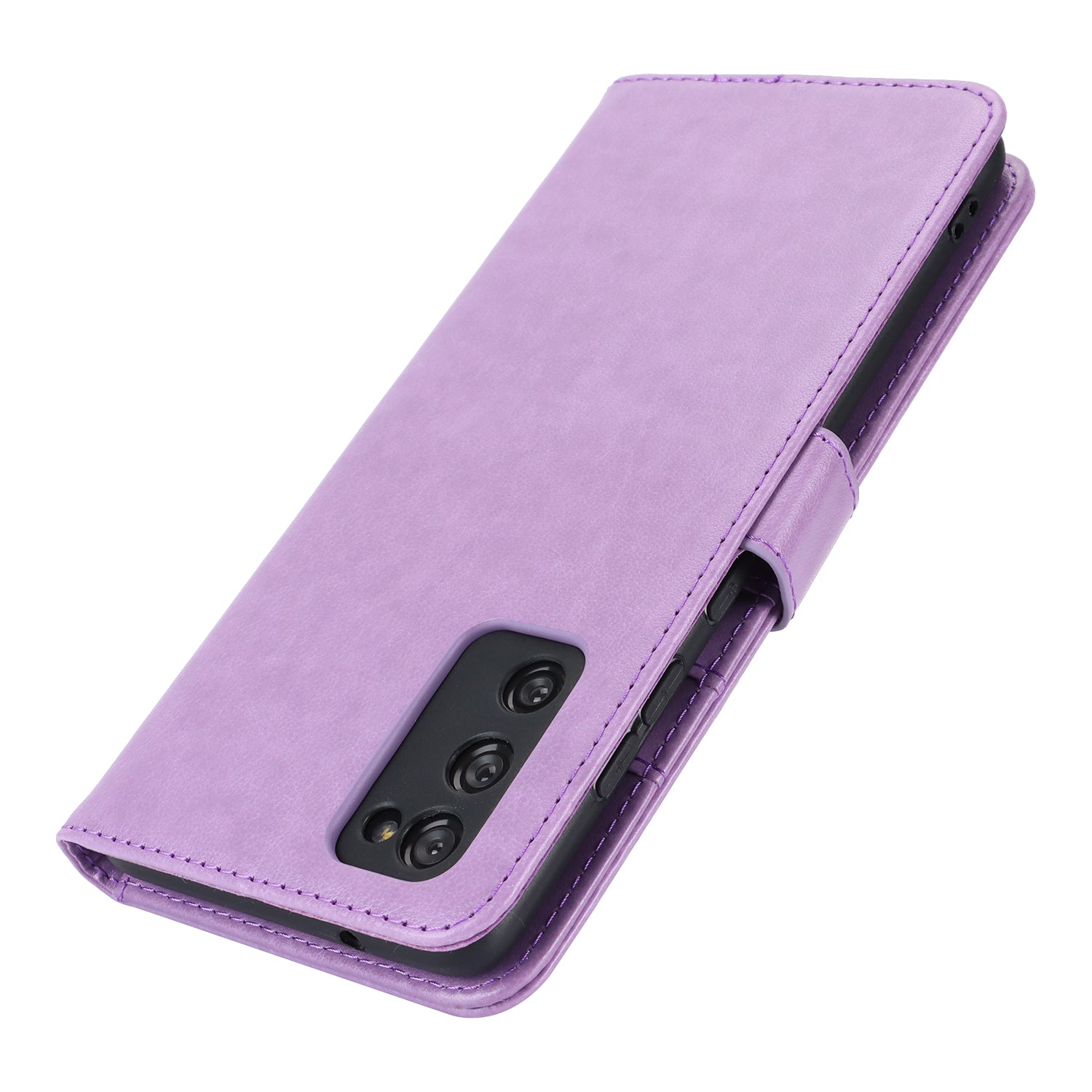 For Samsung Galaxy S20 FE 4G / FE 5G / S20 Lite / S20 FE 2022 Case R61 Texture Wallet PU Leather Phone Cover - Purple