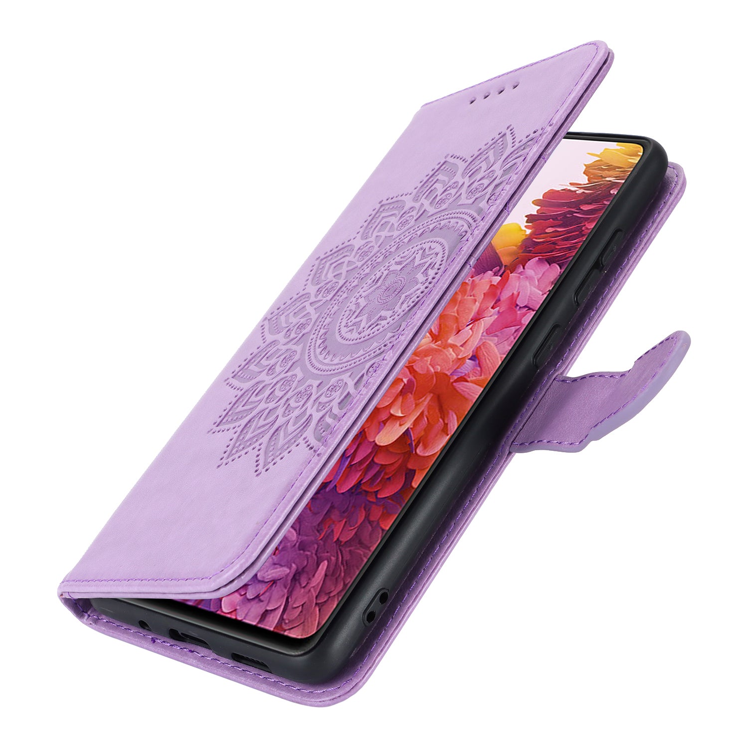 For Samsung Galaxy S20 FE 4G / FE 5G / S20 Lite / S20 FE 2022 Case R61 Texture Wallet PU Leather Phone Cover - Purple