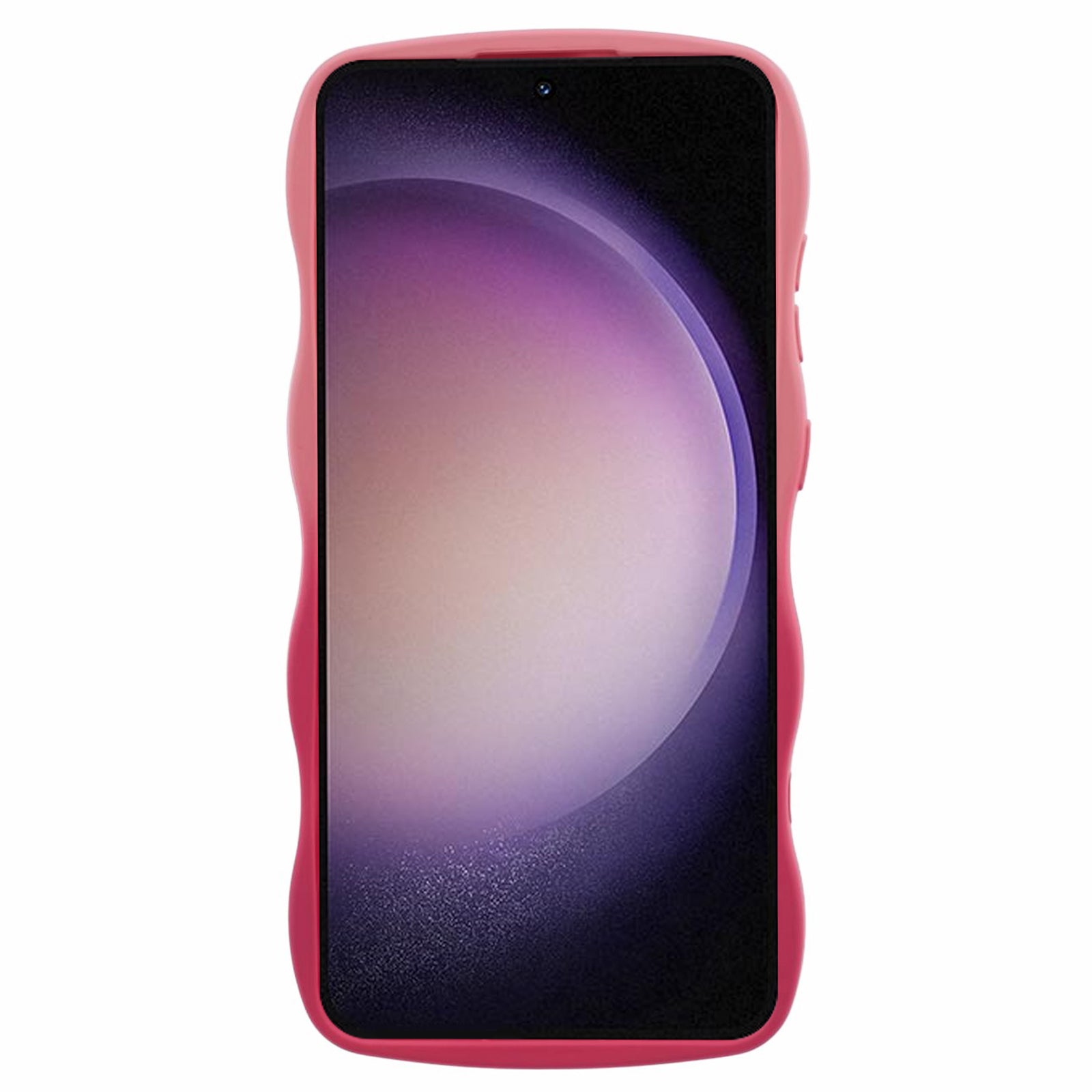 JTW Series for Samsung Galaxy S24 Phone Case Gradient Dual Color TPU Cover - Pink+Rose