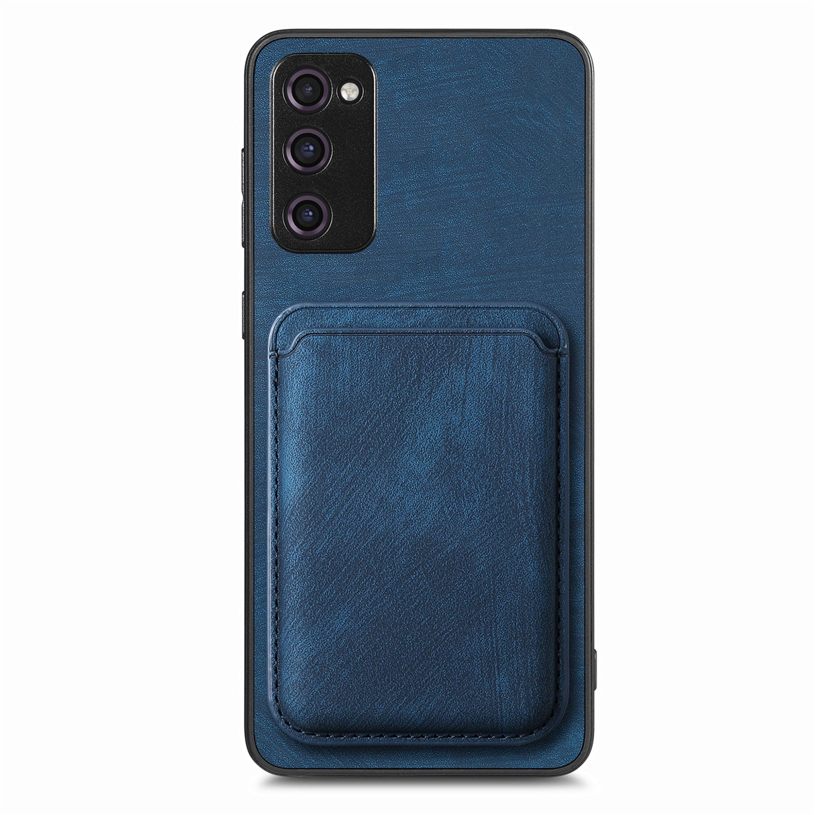 D12 For Samsung Galaxy S20 Lite / S20 FE / S20 FE 5G / S20 FE 2022 Case Detachable Card Case Shell - Blue