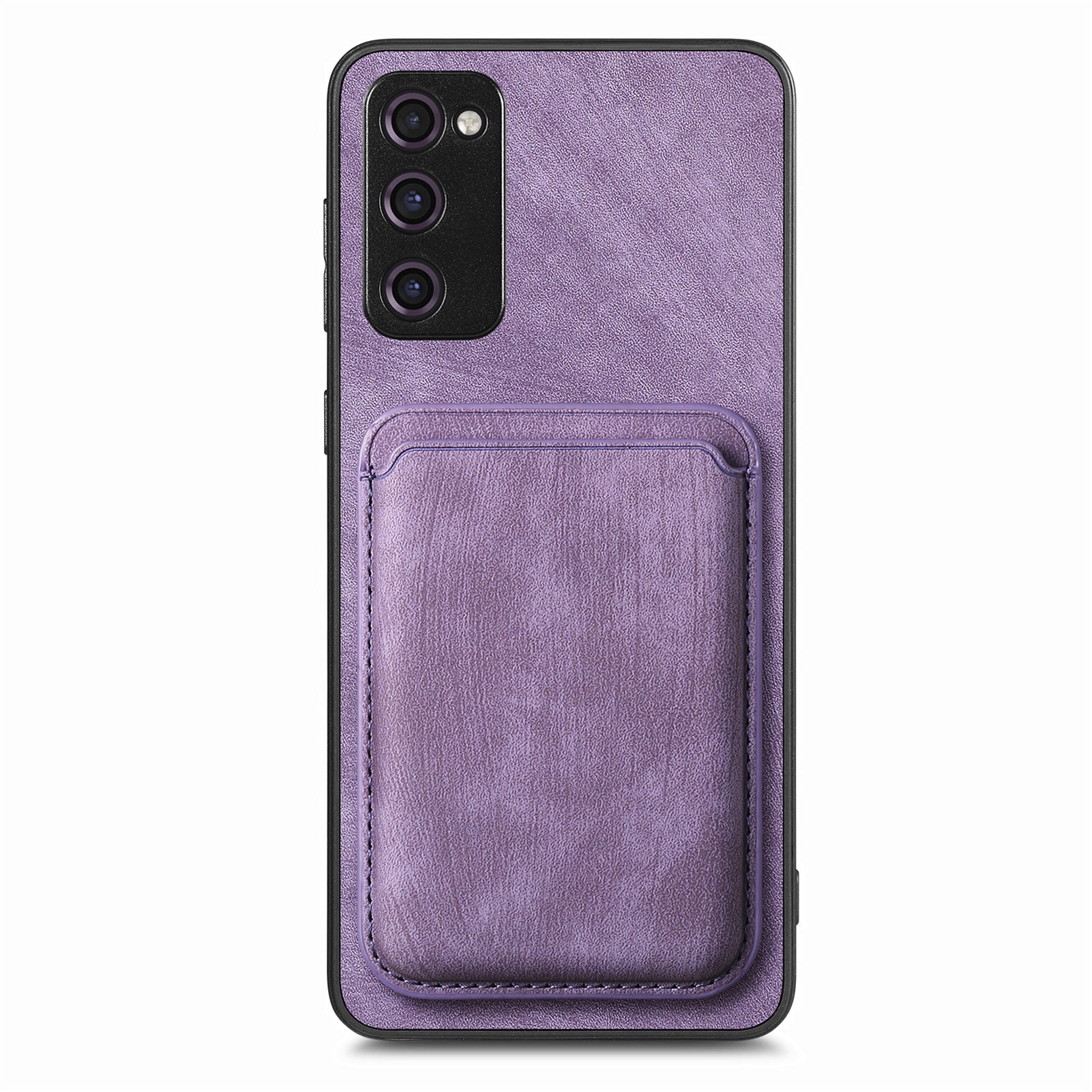 D12 For Samsung Galaxy S20 Lite / S20 FE / S20 FE 5G / S20 FE 2022 Case Detachable Card Case Shell - Purple