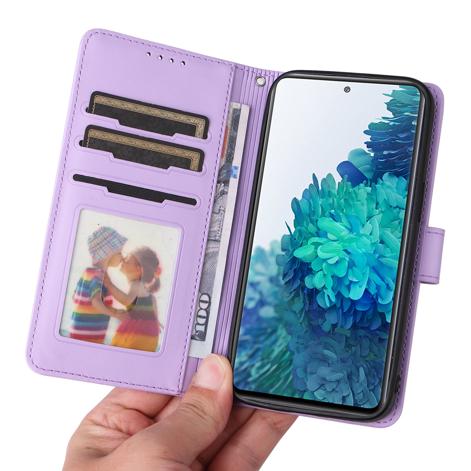 BETOPNICE 005 For Samsung Galaxy S20 FE 5G / S20 FE / S20 FE 2022 / S20 Lite Case Detachable Leather Cellphone Cover - Purple