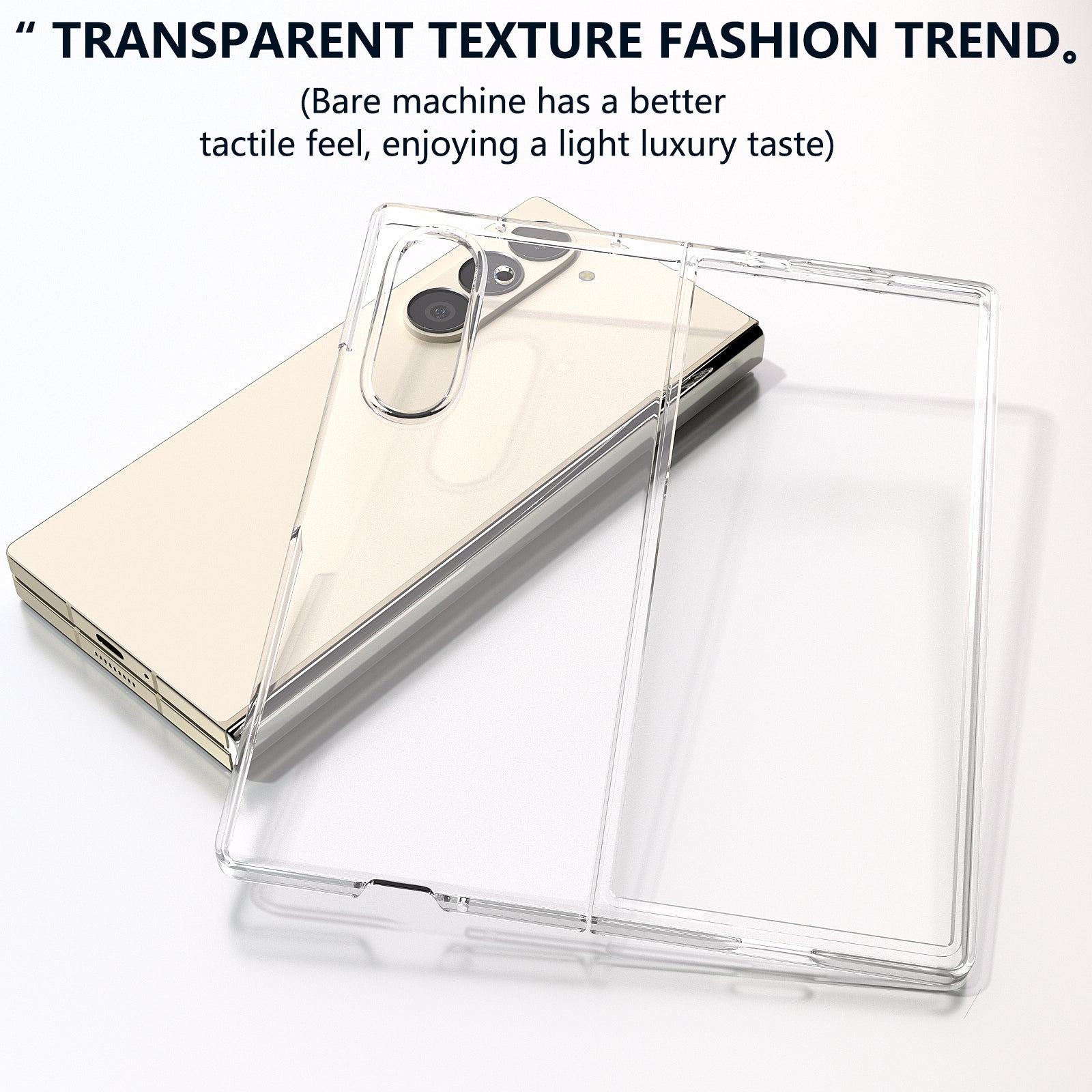 For Samsung Galaxy Z Fold6 5G PC Case Anti-scratch Clear Folding Phone Cover