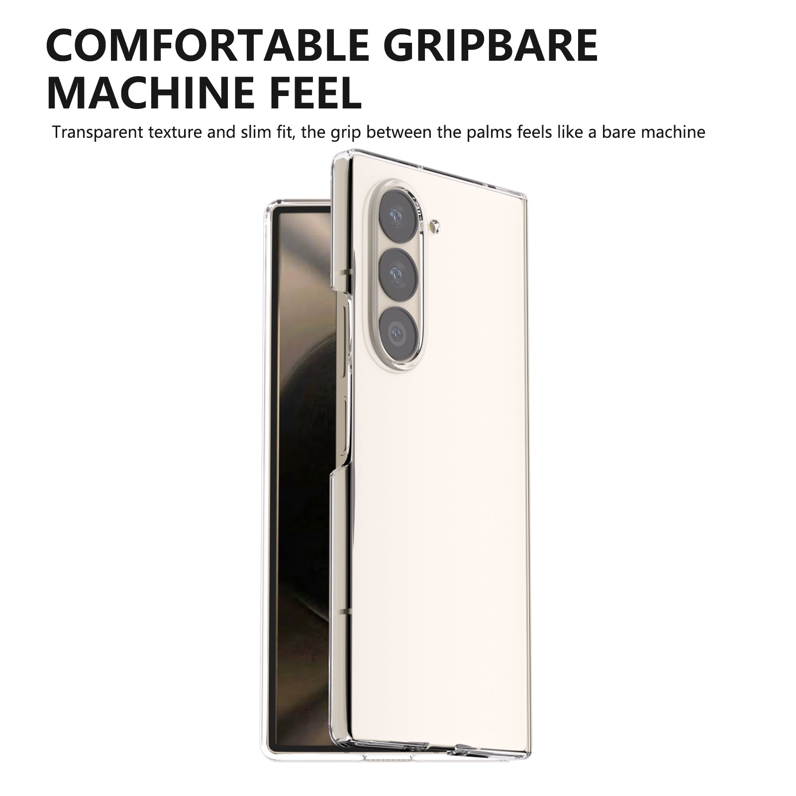 For Samsung Galaxy Z Fold6 5G PC Case Anti-scratch Clear Folding Phone Cover