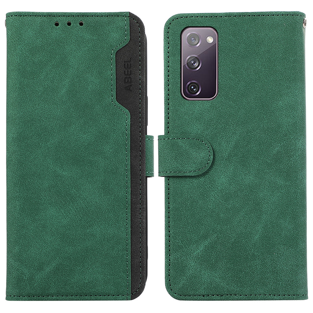 ABEEL For Samsung Galaxy S20 FE / S20 FE 5G / S20 FE 2022 / S20 Lite Case RFID Blocking Wallet Phone Cover - Green