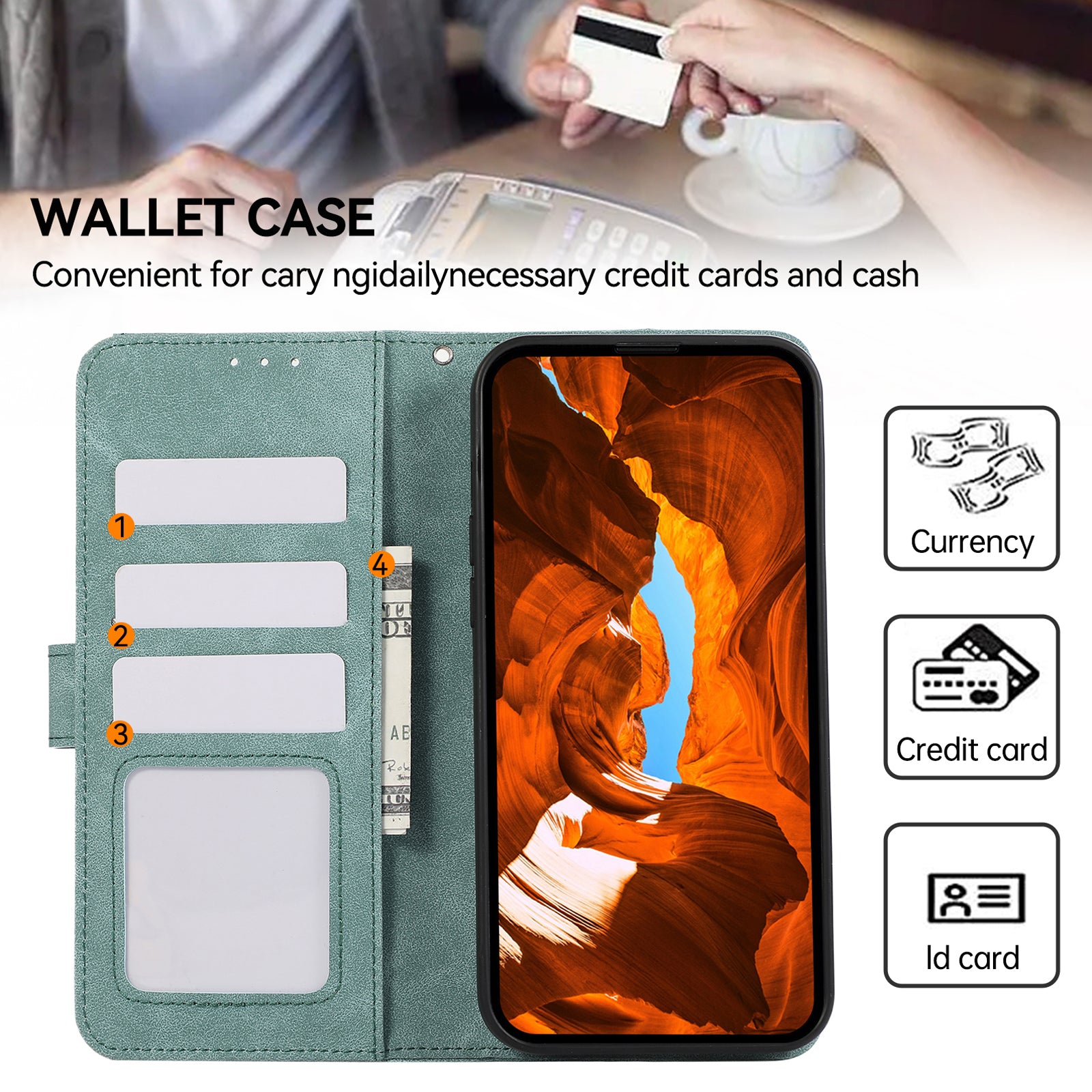 ABEEL For Samsung Galaxy S20 FE / S20 FE 5G / S20 FE 2022 / S20 Lite Case RFID Blocking Wallet Phone Cover - Baby Blue