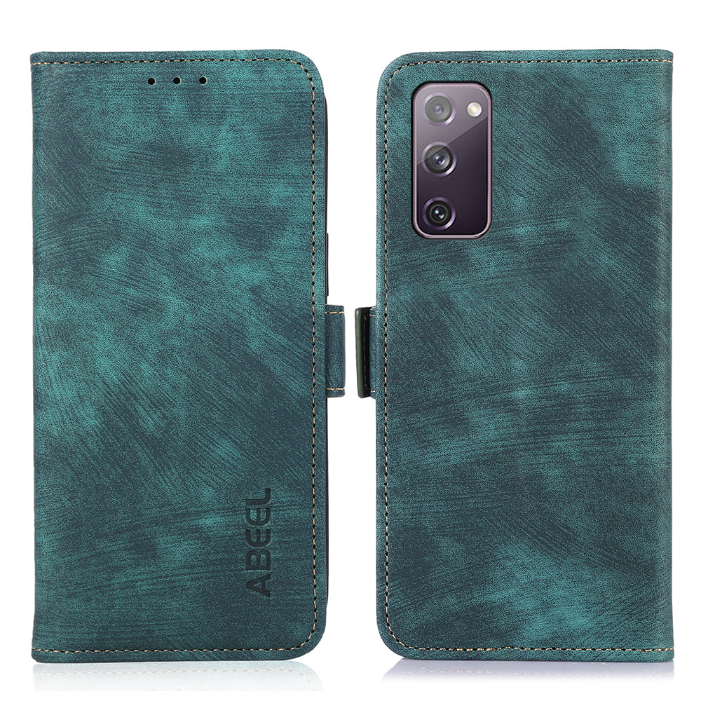 ABEEL For Samsung Galaxy S20 FE / S20 FE 5G / S20 FE 2022 / S20 Lite Case Wallet Leather Phone Cover - Green