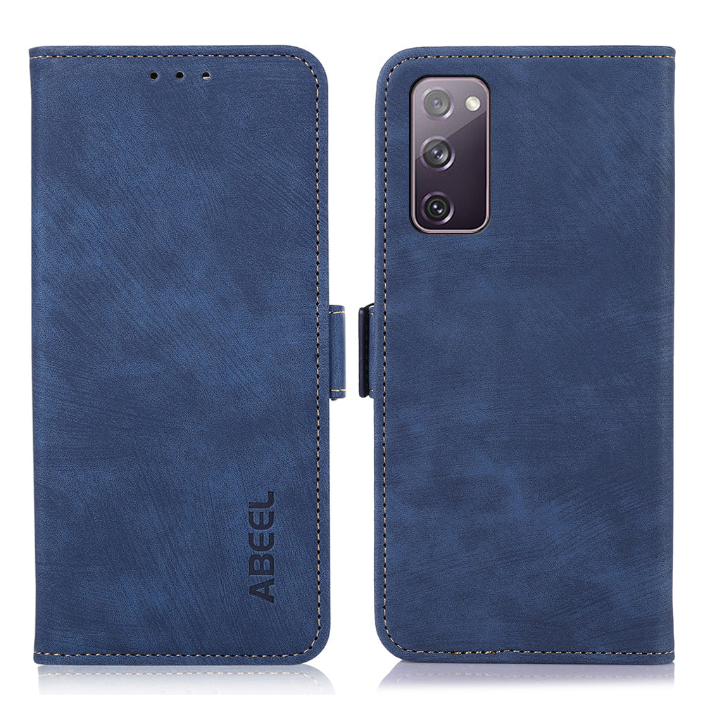 ABEEL For Samsung Galaxy S20 FE / S20 FE 5G / S20 FE 2022 / S20 Lite Case Wallet Leather Phone Cover - Blue